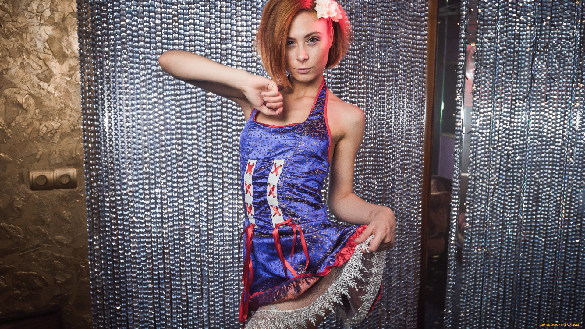 девушки, -, рыжеволосые, и, разноцветные, golden, girls, ночной, клуб, модель