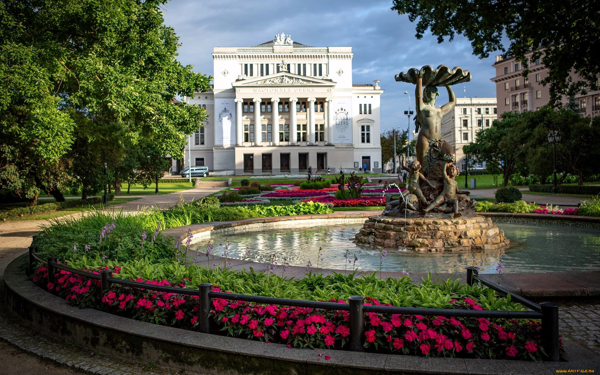 opera, house, города, рига, , латвия, opera, house