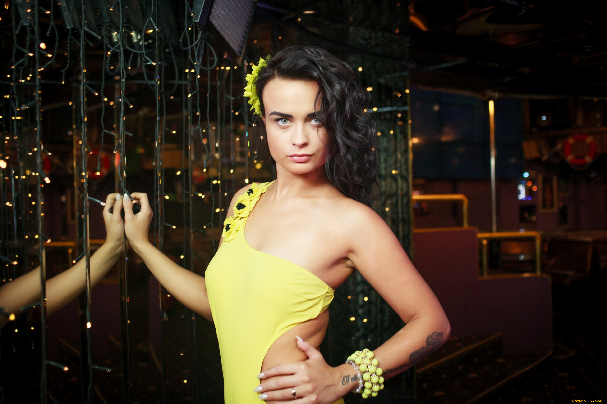 девушки, -, брюнетки, , шатенки, golden, girls, ночной, клуб, модель