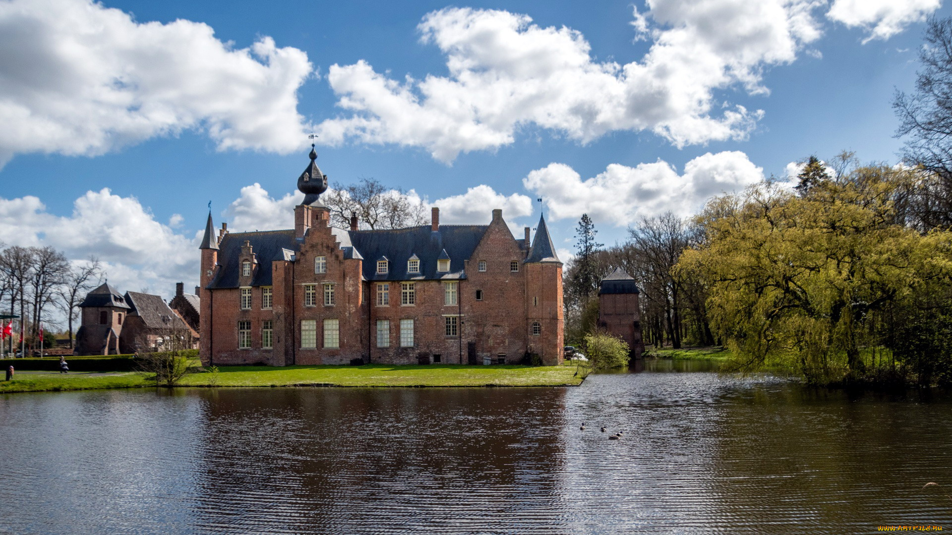 rumbeke, castle, belgium, города, замки, бельгии, rumbeke, castle