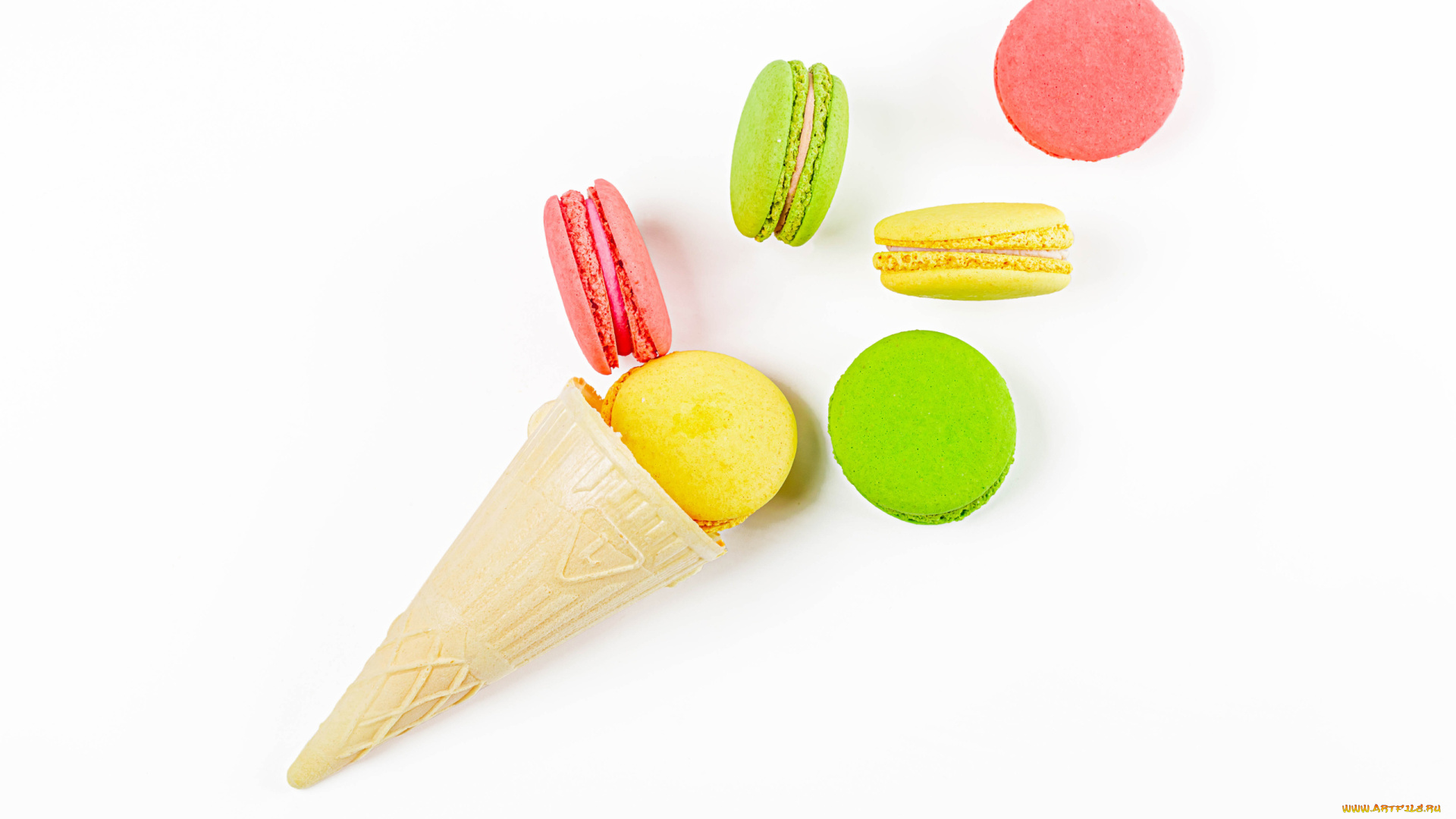 еда, макаруны, лакомство, ассорти