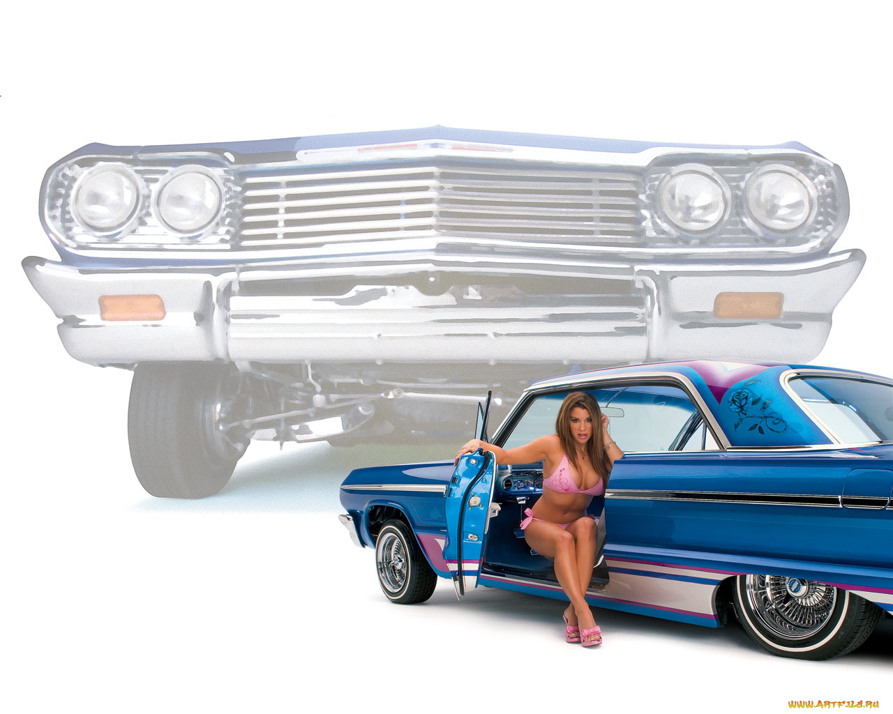 автомобили, авто, девушками