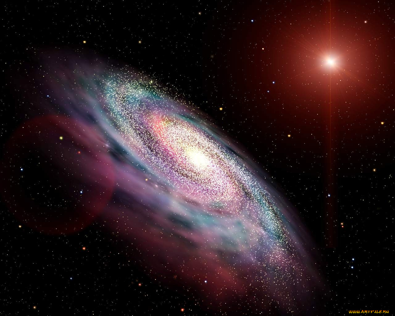 космос, галактики, туманности