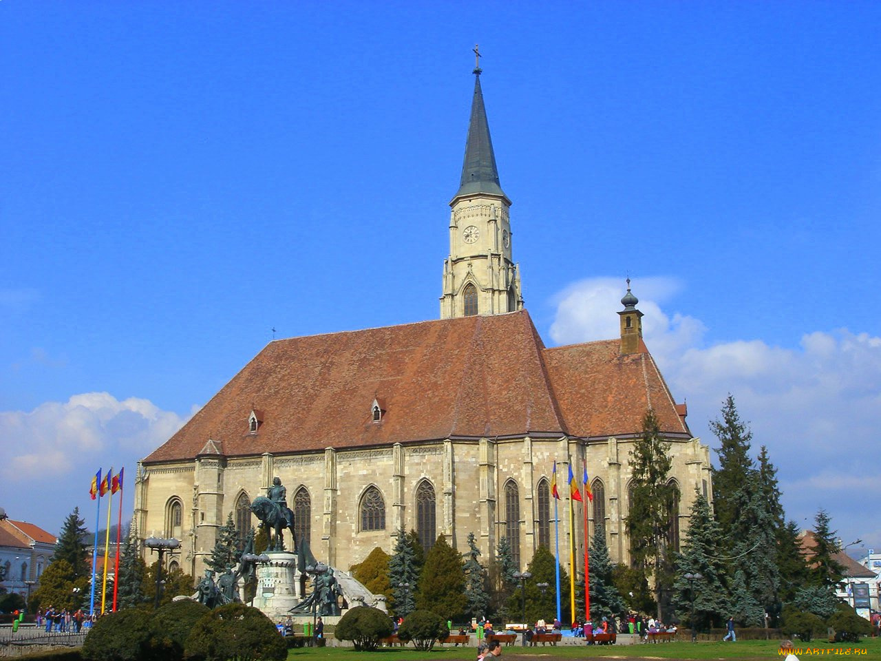cluj, romania, города, католические, соборы, костелы, аббатства