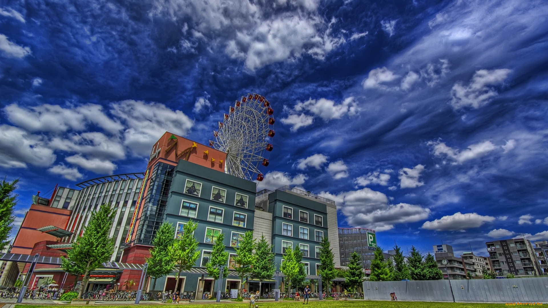 города, здания, дома