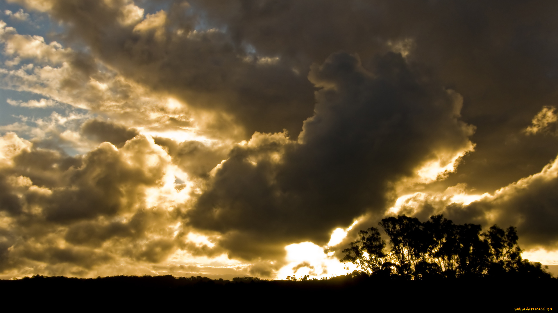 природа, облака