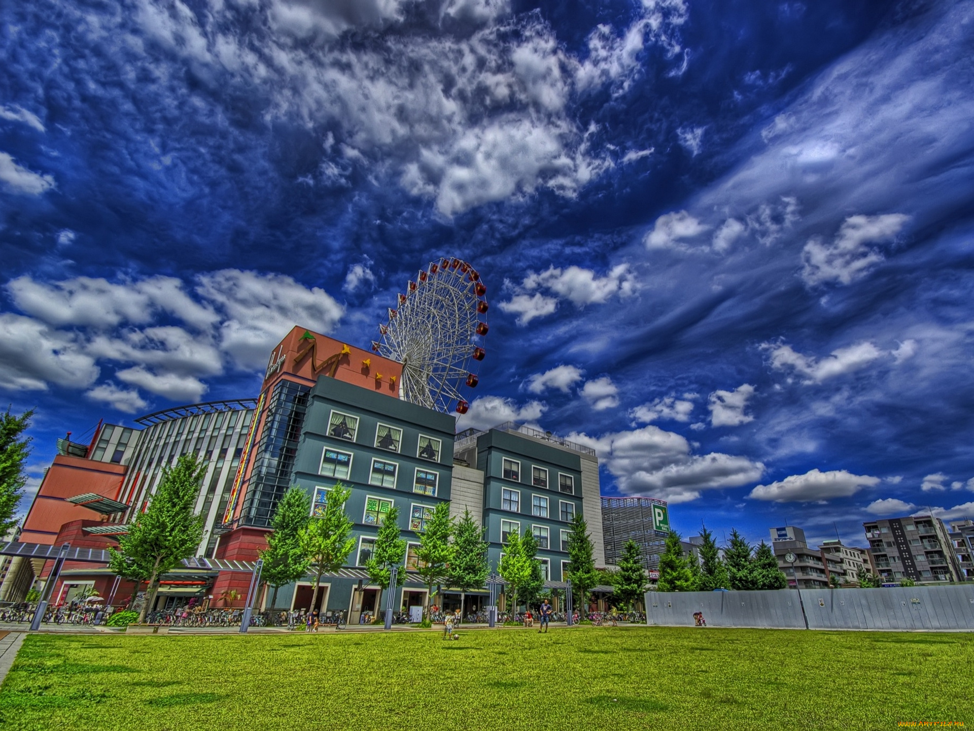 города, здания, дома