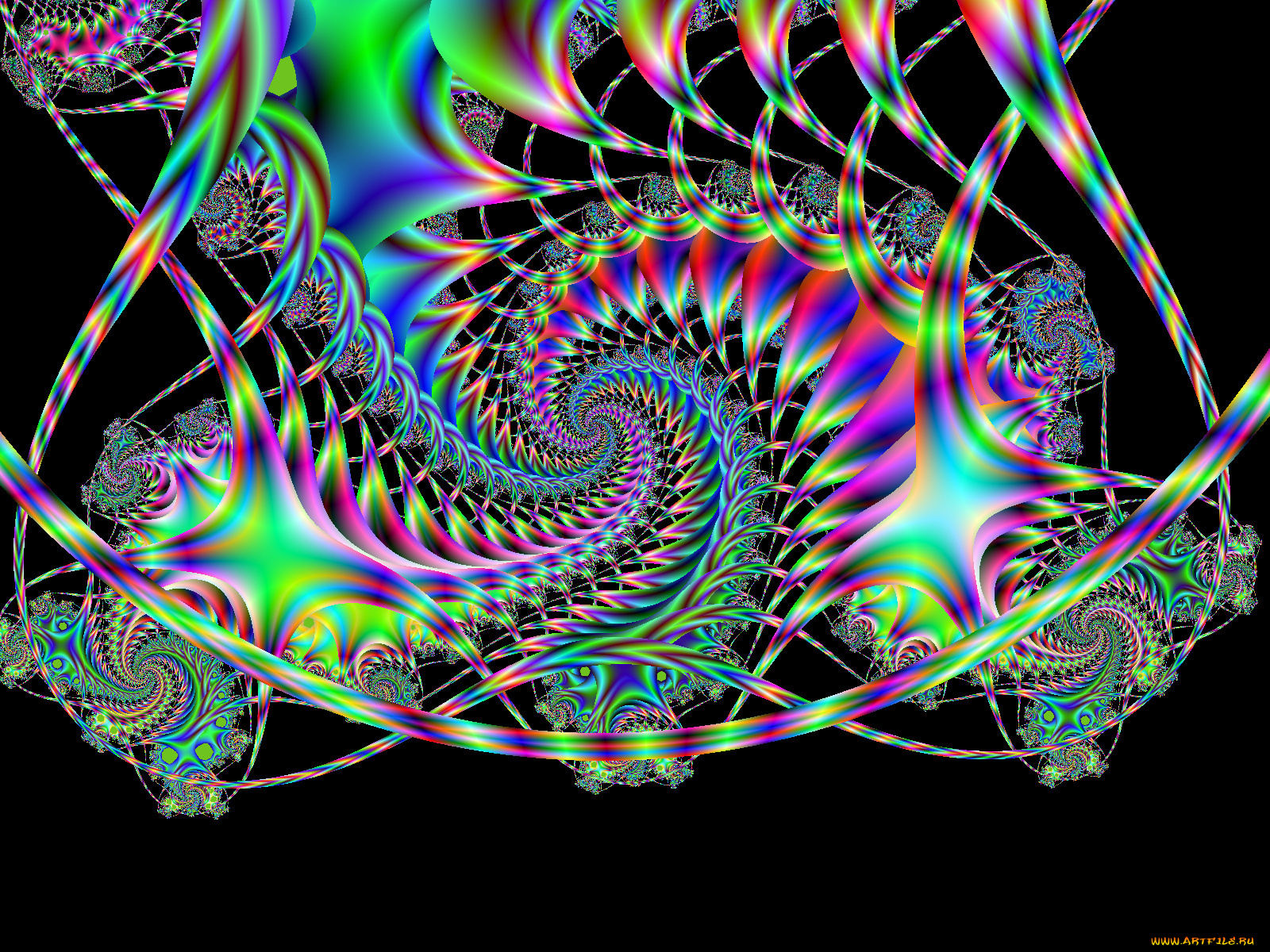 3д, графика, fractal, фракталы, тёмный, узор, фрактал