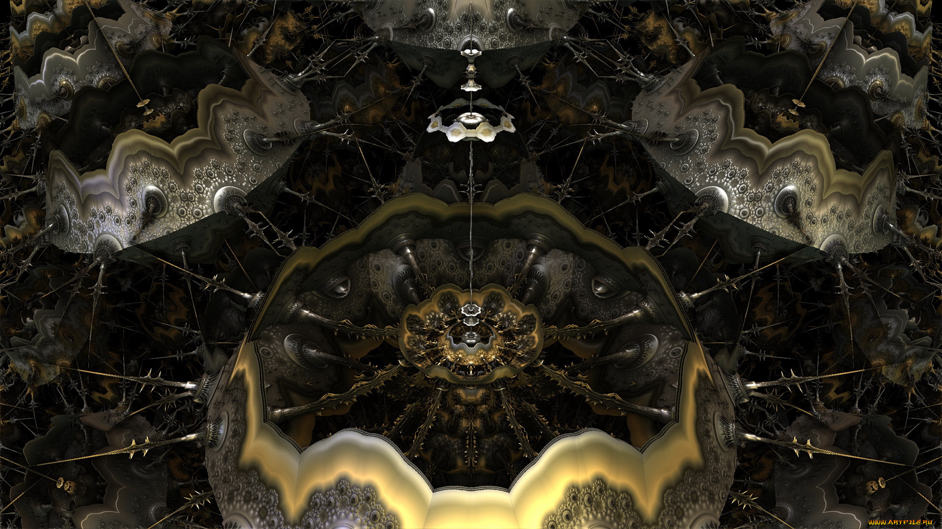 3д, графика, fractal, фракталы, фон, фрактал, тёмный