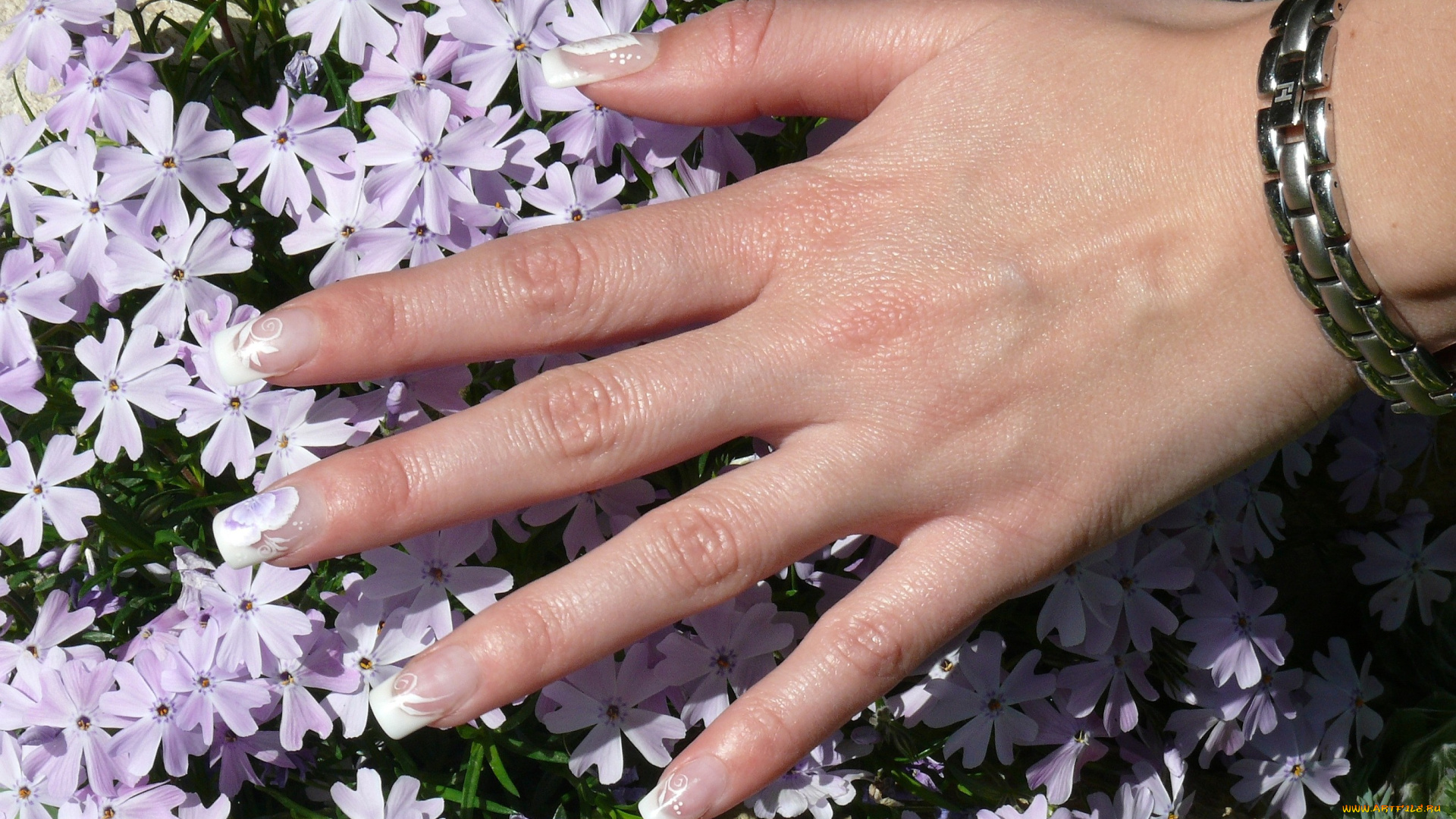 разное, руки, пальцы, маникюр, цветы