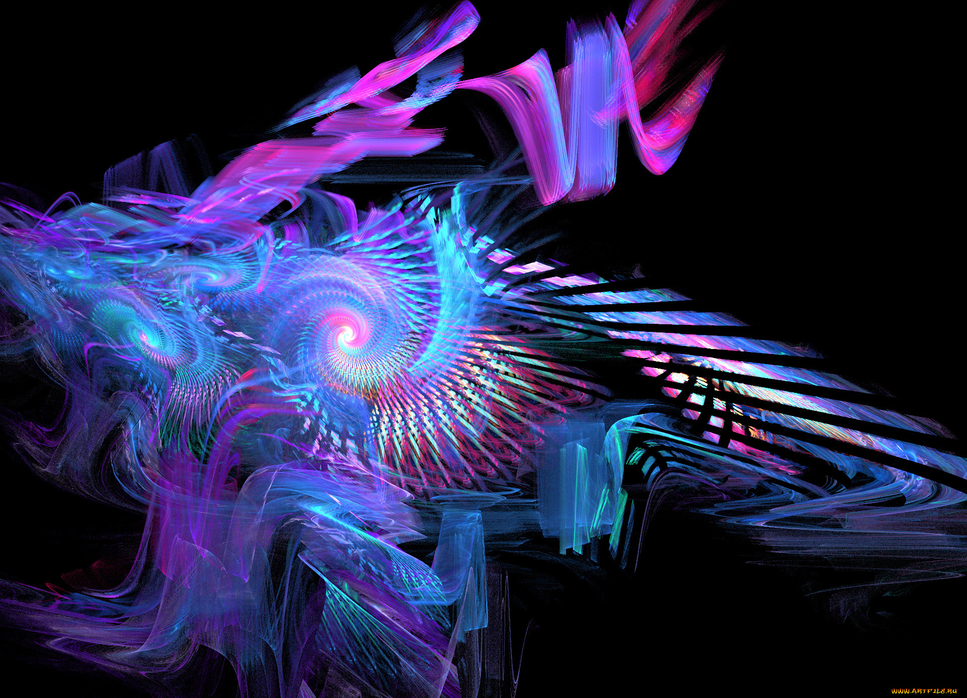 3д, графика, fractal, фракталы, узор, абстракция