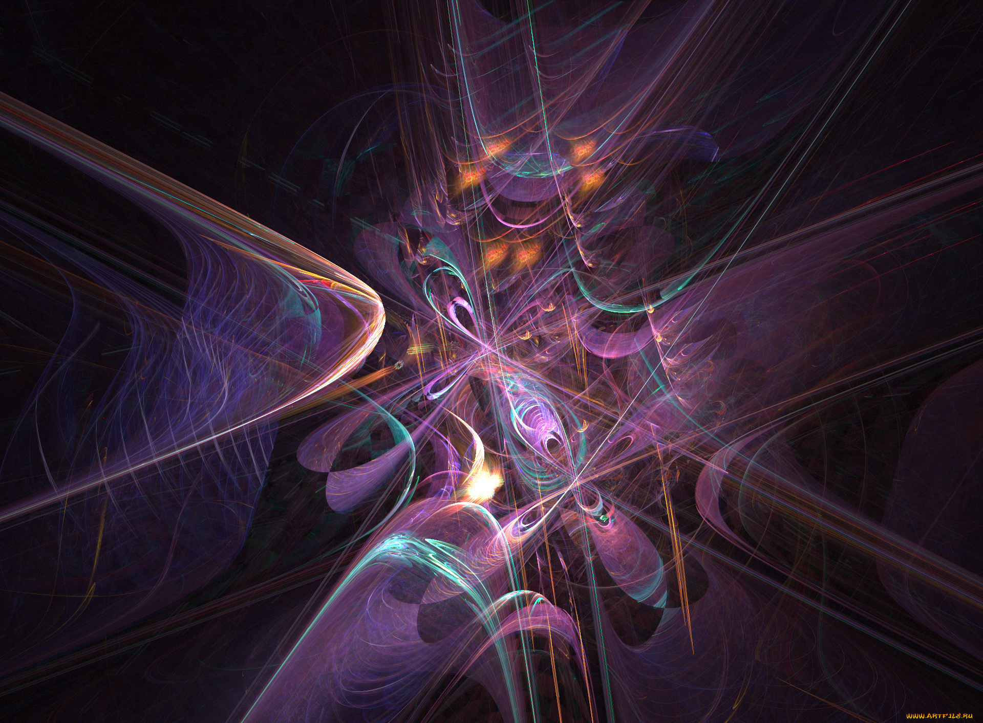 3д, графика, fractal, фракталы, узор, тёмный, абстракция