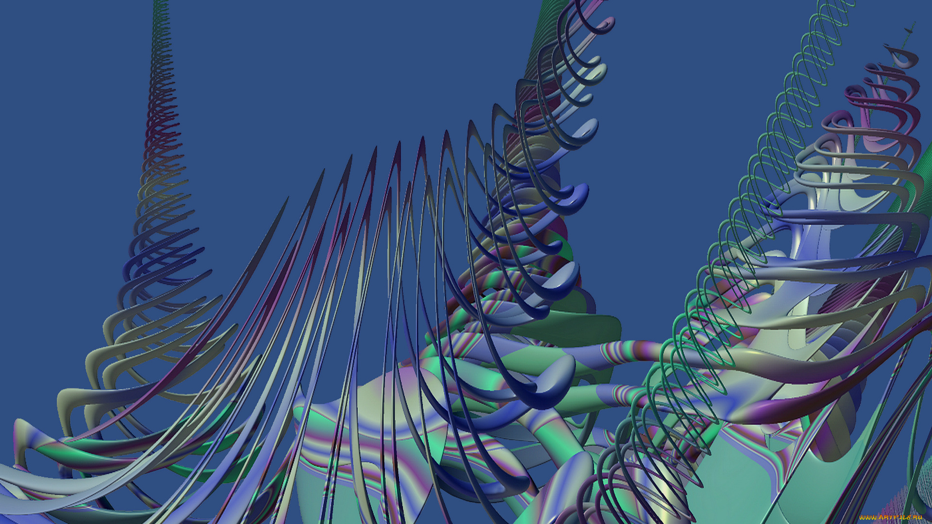 3д, графика, fractal, фракталы, цвета, фон, узор