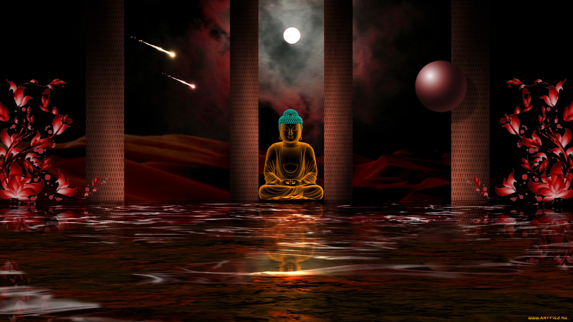 3д, графика, religion, религия, фон, цвета, узор