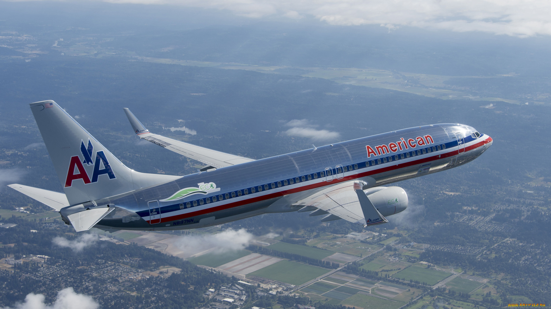 boeing, 737, 800, aa, eco, demonstrator, авиация, пассажирские, самолёты, лайнер, небо, полет