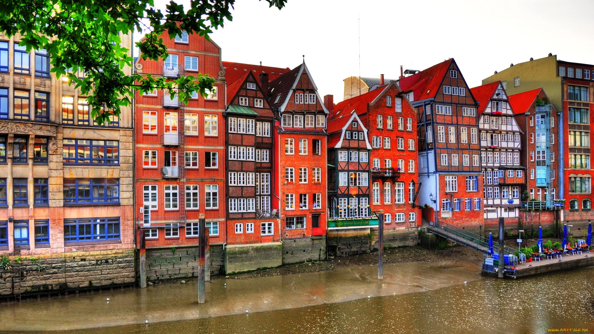 германия, гамбург, города, улицы, площади, набережные