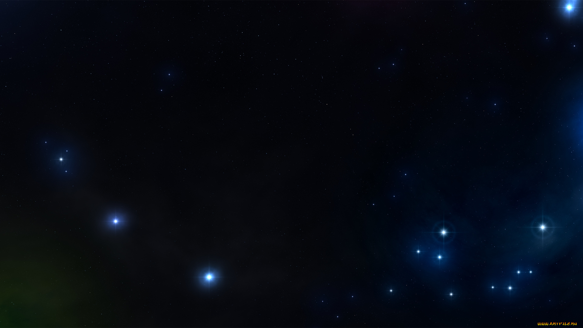 космос, арт, вселенная, галактики, звезды