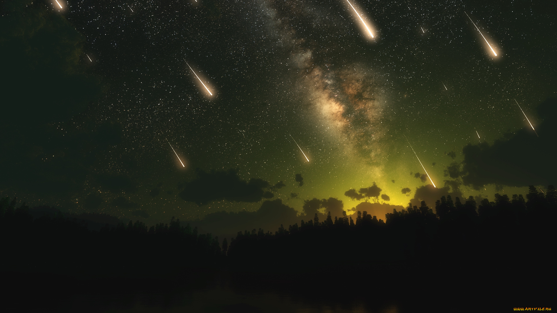 космос, кометы, метеориты, нбо, млечный, путь, метеоритный, дождь