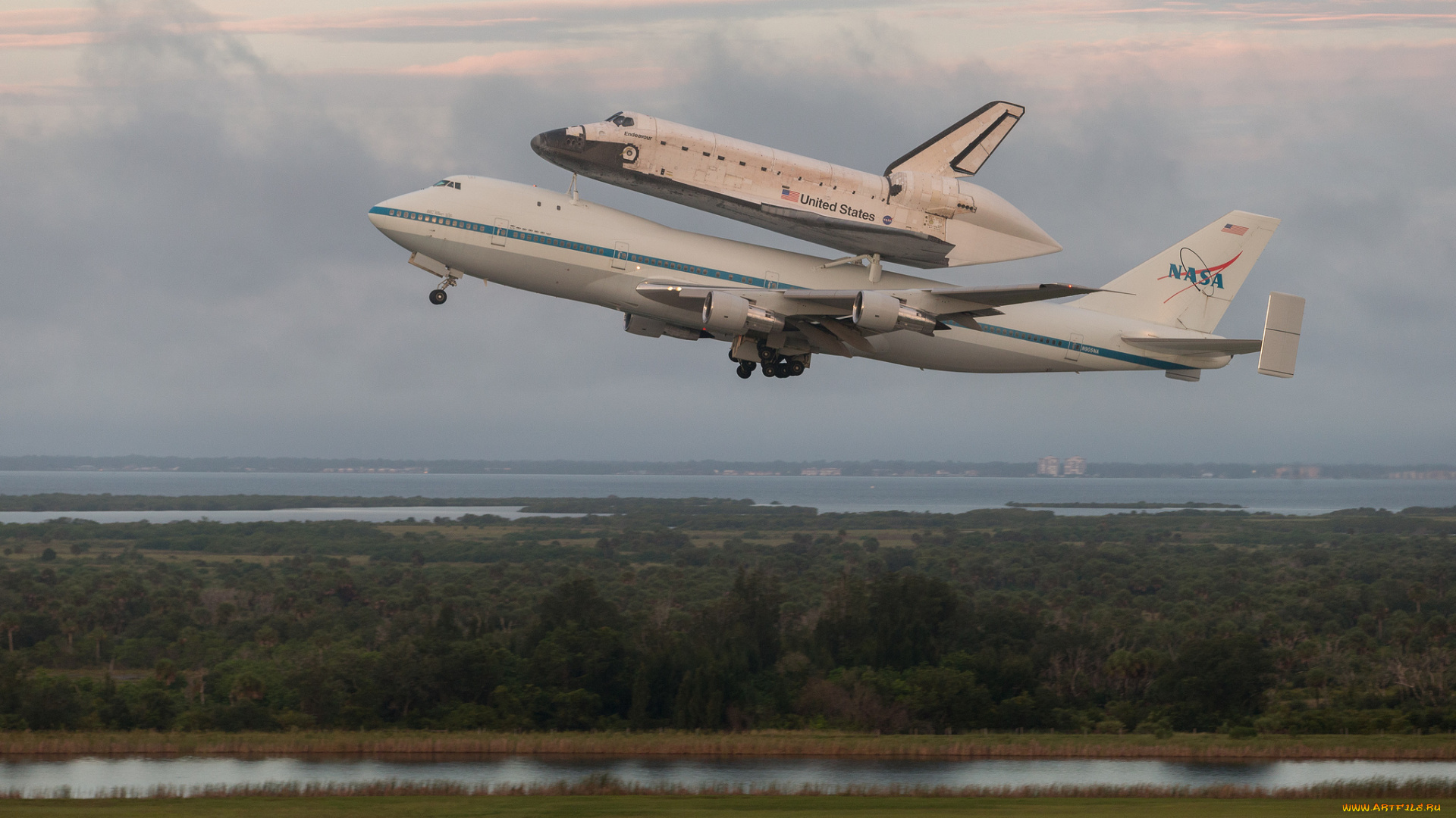 nasa, авиация, разные, вместе, перевозка, челнок, боинг