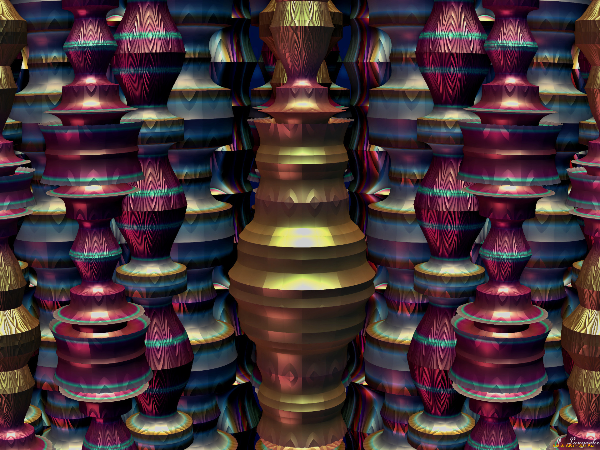 3д, графика, fractal, фракталы, узор, фон, цвета