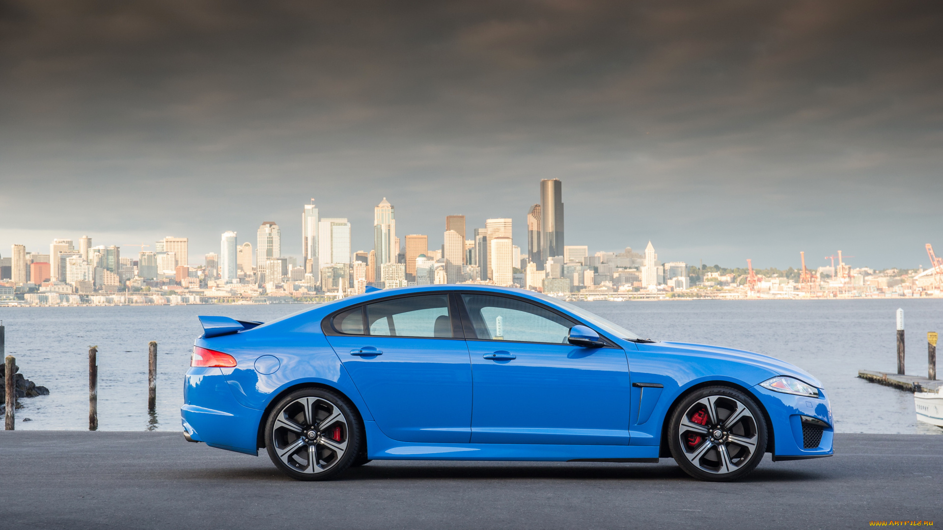 2014, jaguar, xfr, автомобили, река, город