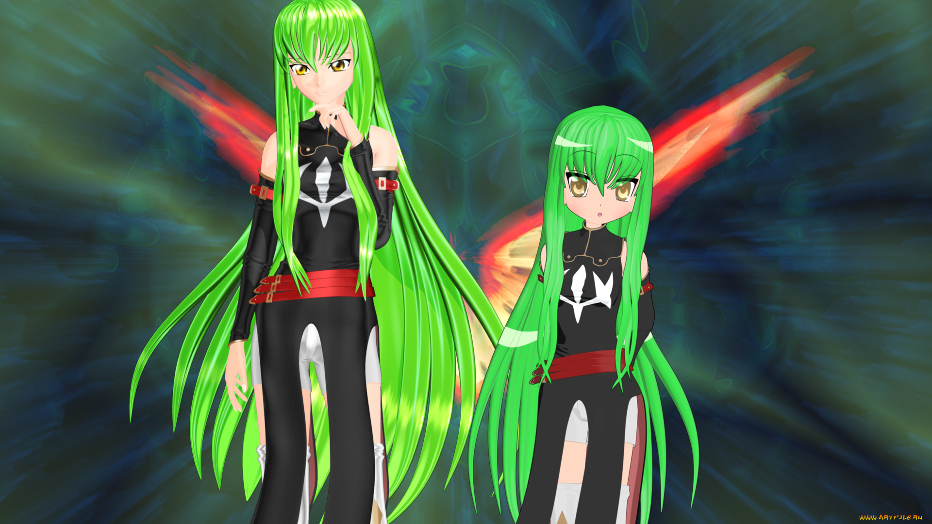 3д, графика, anime, аниме, девушки