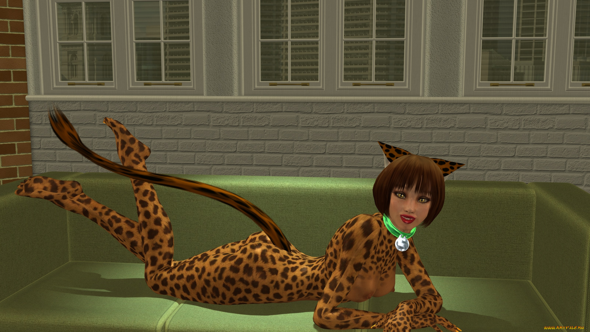 3д, графика, fantasy, фантазия, девушка, хвост