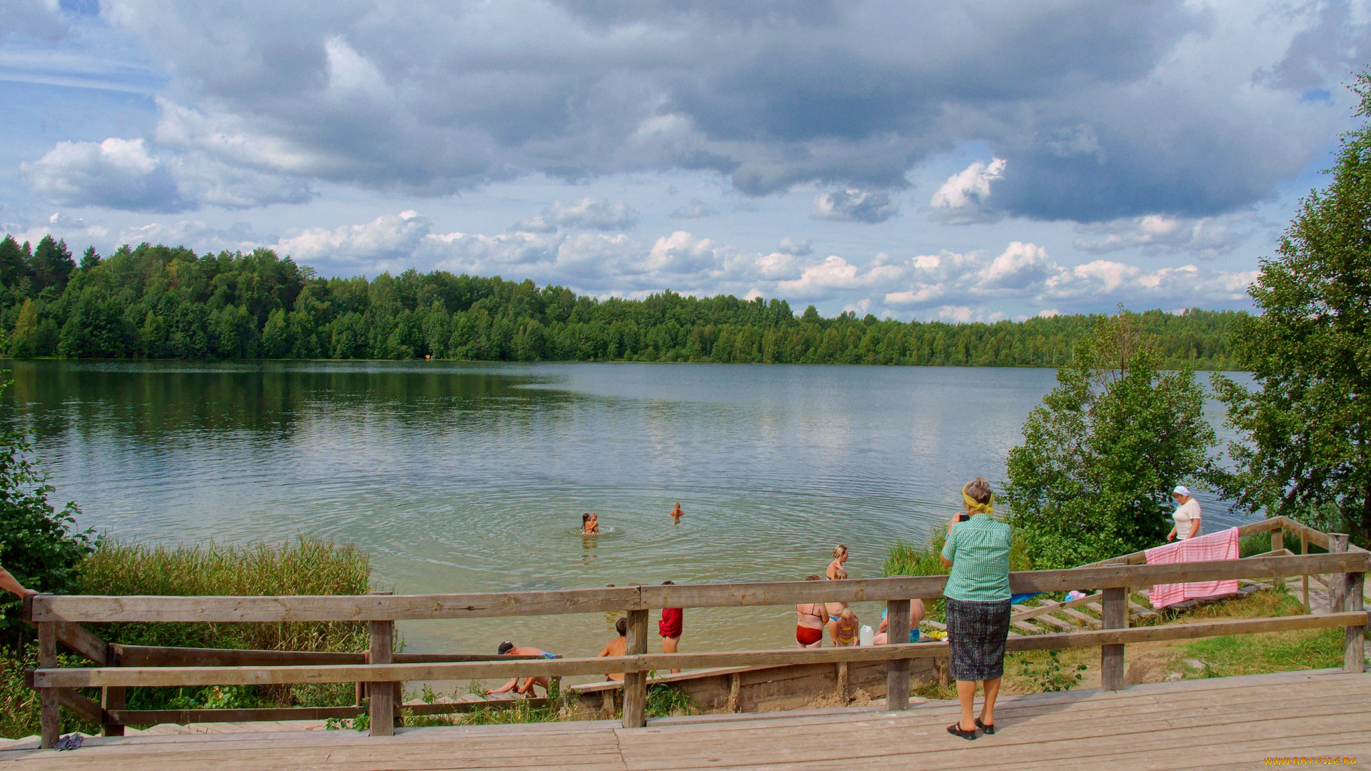 оз, светлояр, природа, реки, озера, озеро, лес, облака, люди