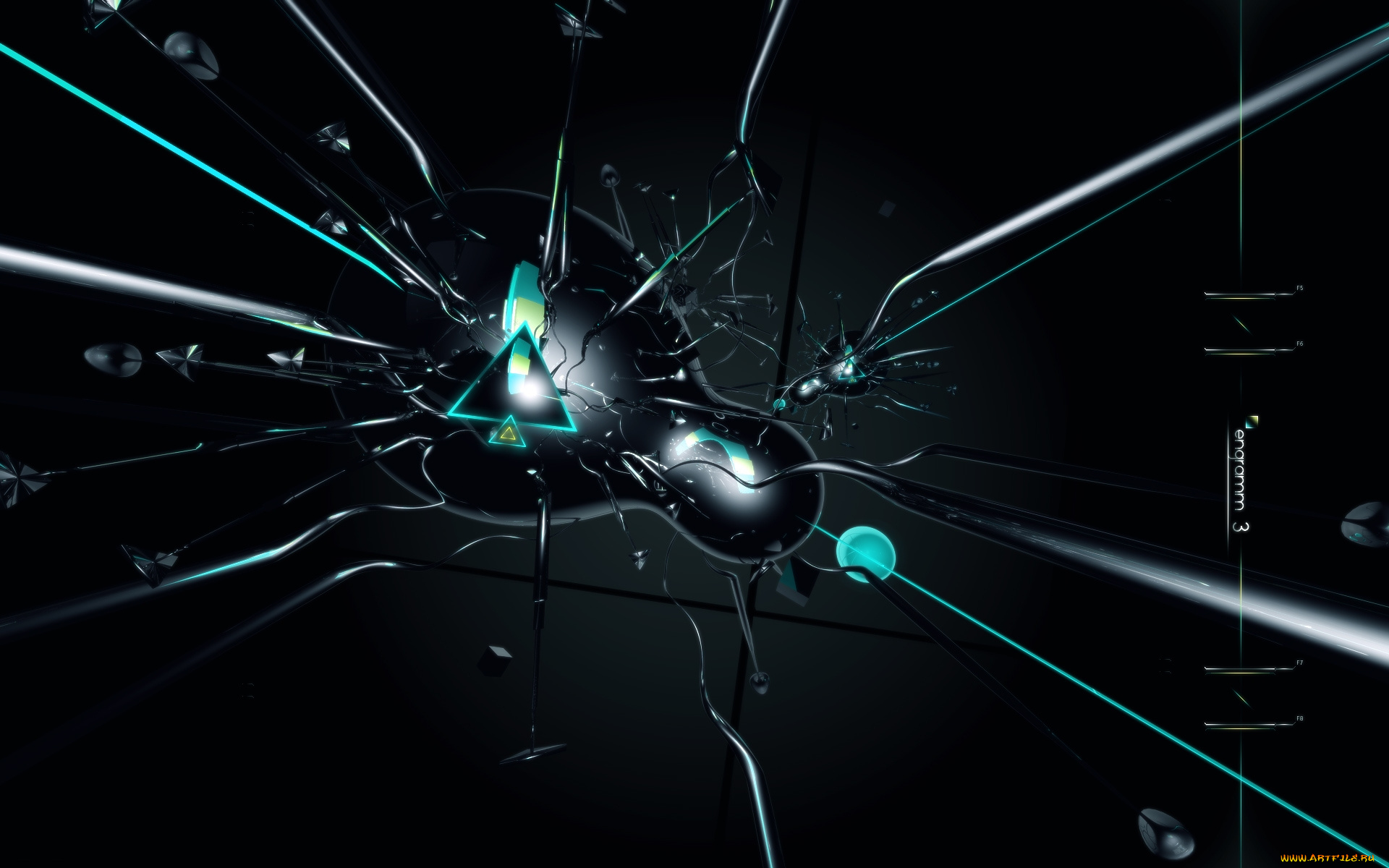 3д, графика, abstract, абстракции, абстракция