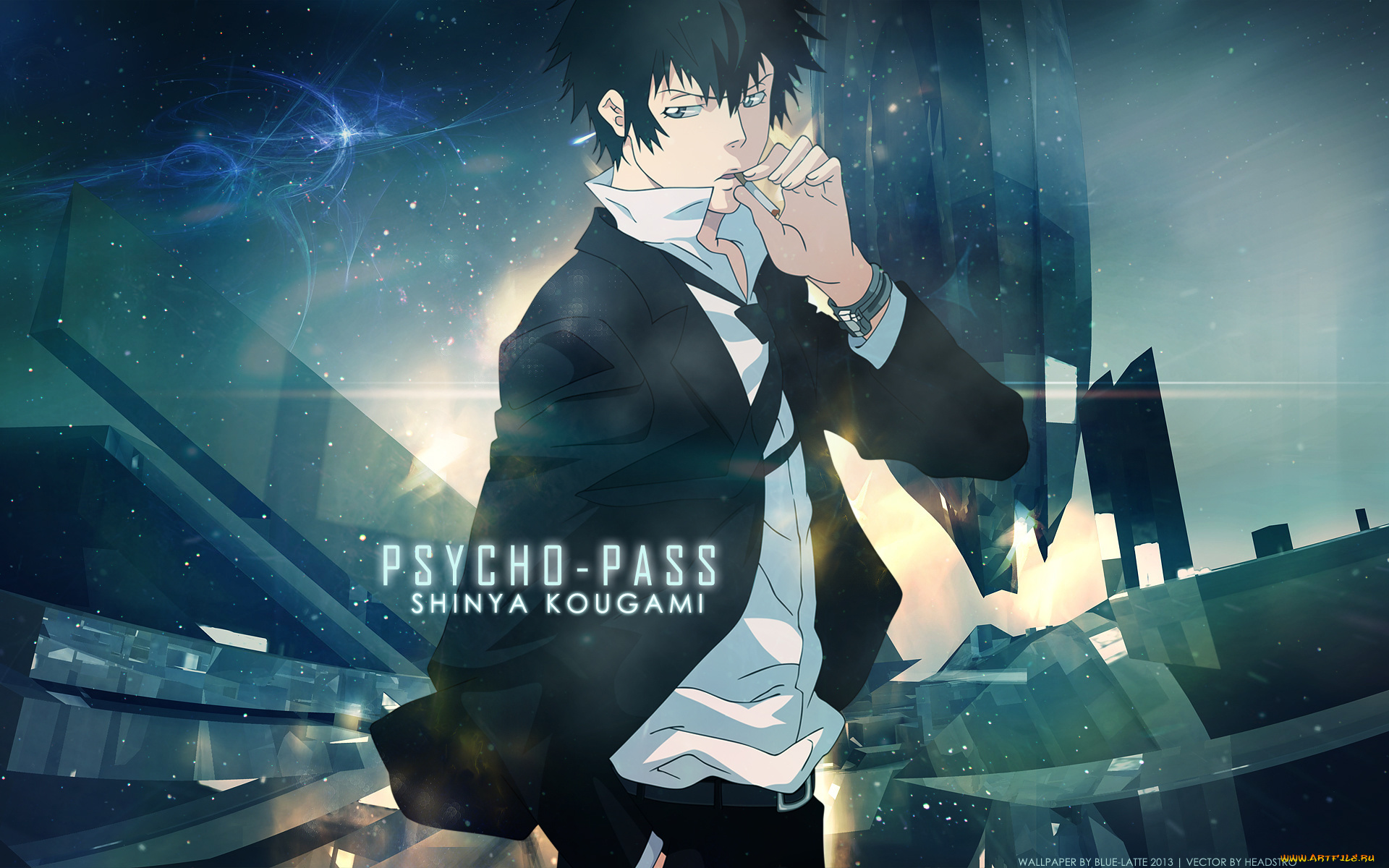 shinya, kougami, аниме, psycho, pass, сигарета, исполнитель, костюм, брослет