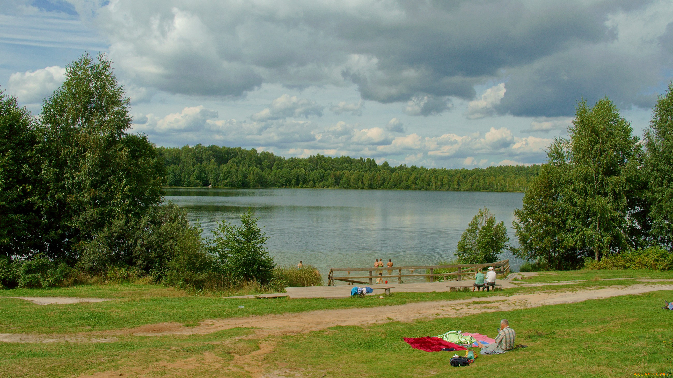 оз, светлояр, природа, реки, озера, озеро, лес, облака, люди