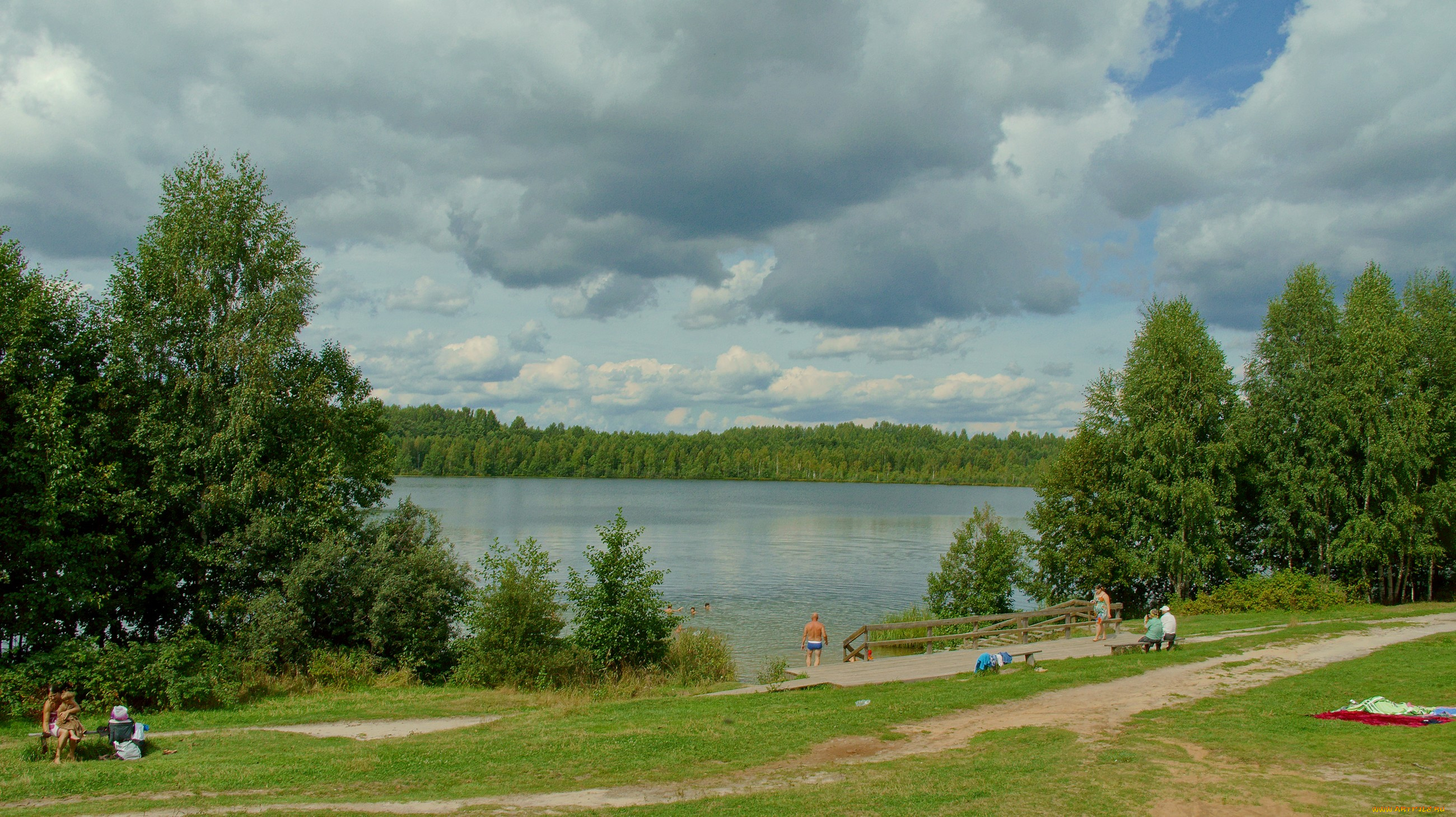 оз, светлояр, природа, реки, озера, озеро, лес, облака, люди