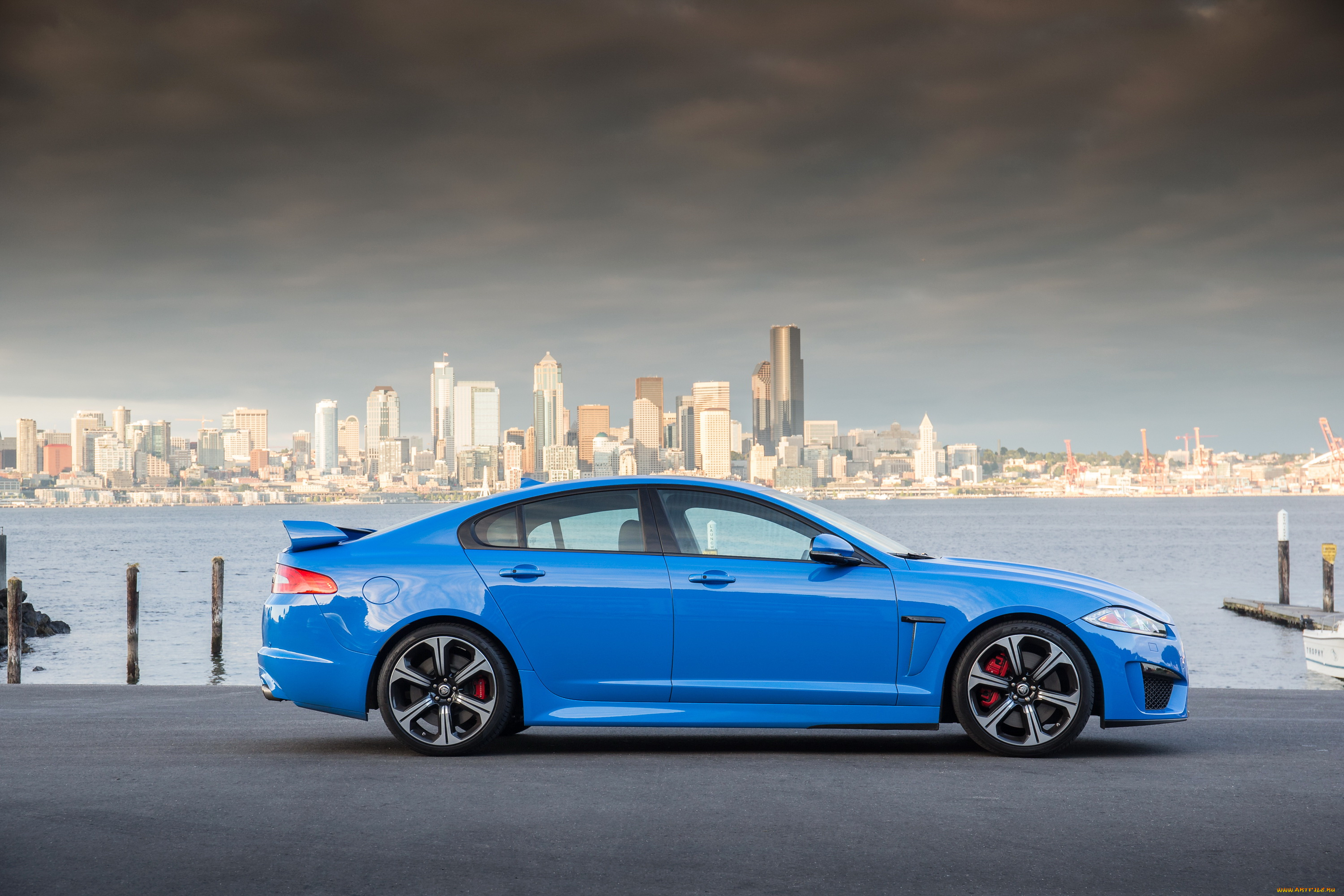 2014, jaguar, xfr, автомобили, река, город