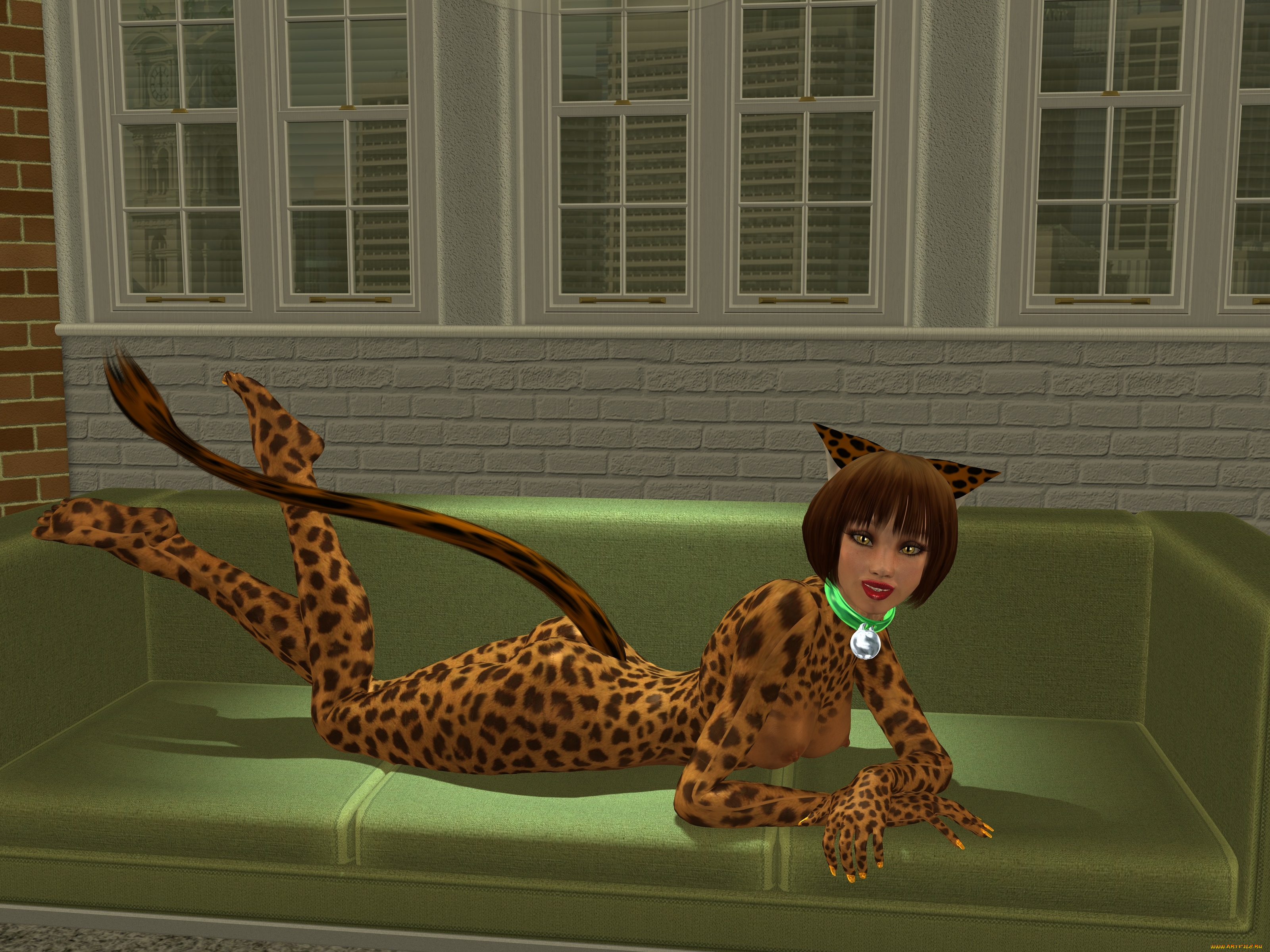 3д, графика, fantasy, фантазия, девушка, хвост