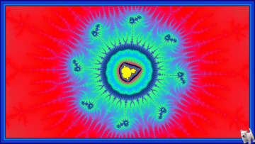 обоя 3д, графика, fractal, фракталы, узор, цвета, щенок, фон