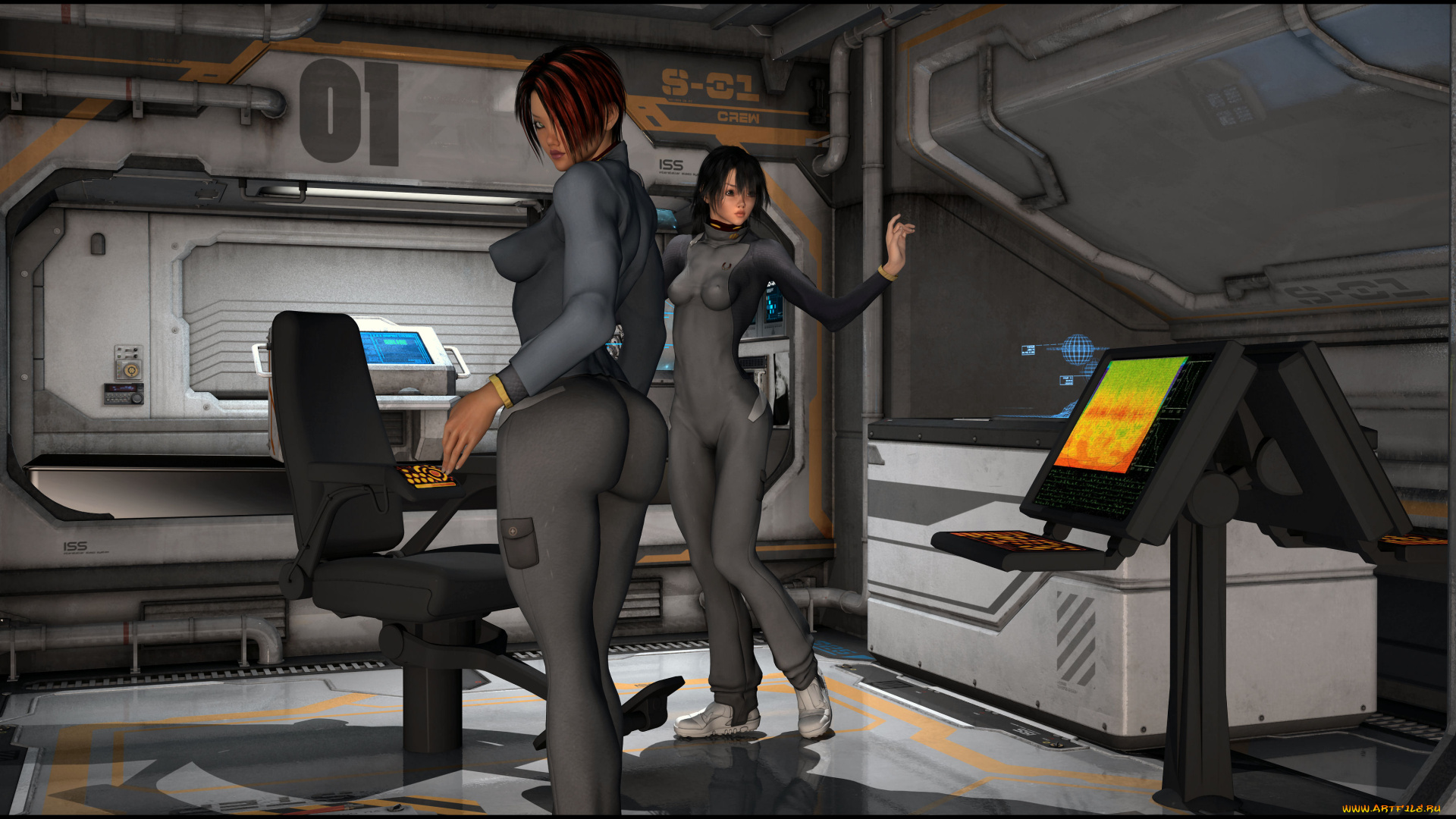 3д, графика, фантазия, , fantasy, взгляд, девушки