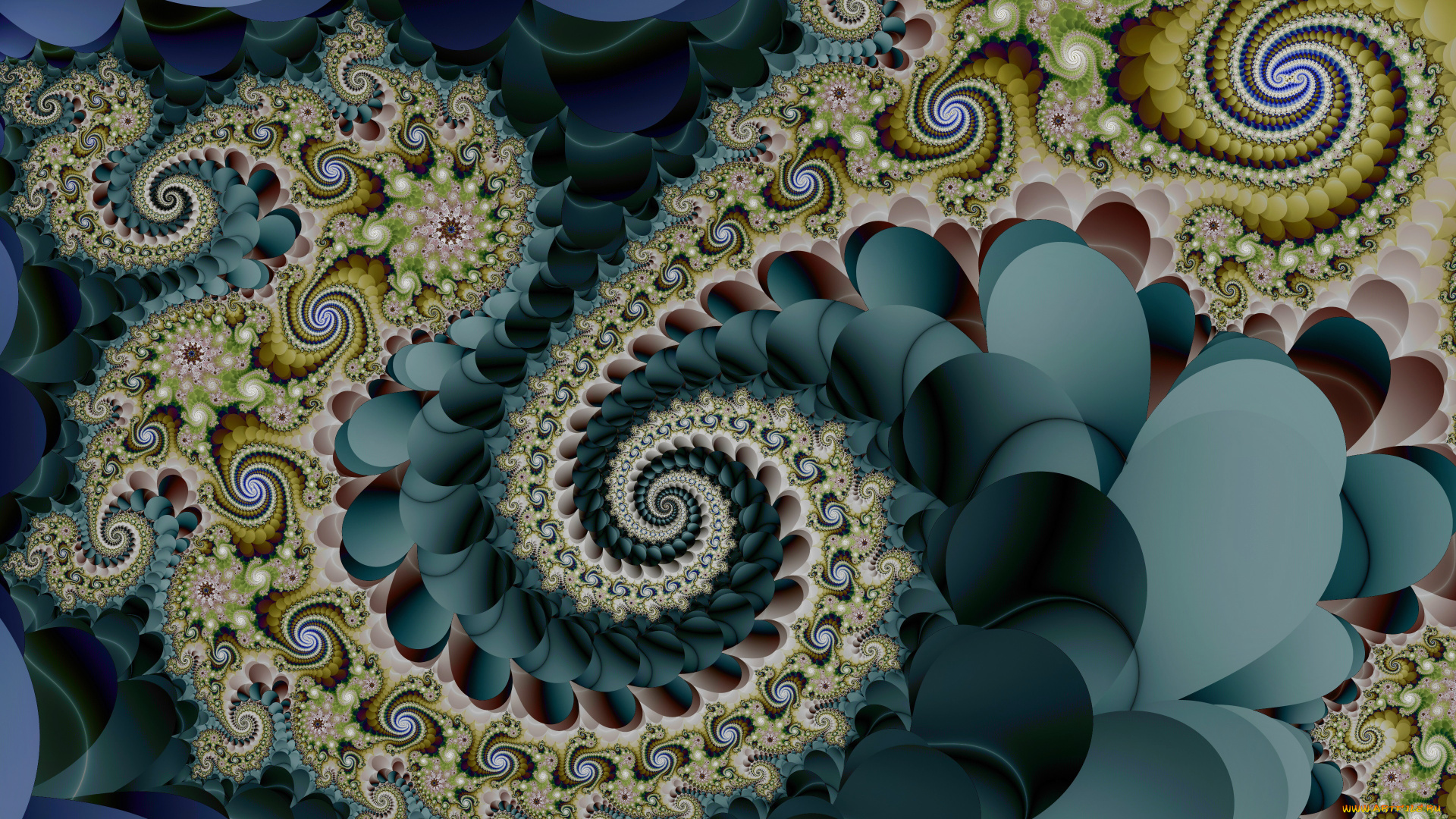 3д, графика, фракталы, , fractal, узор, фон, цвета
