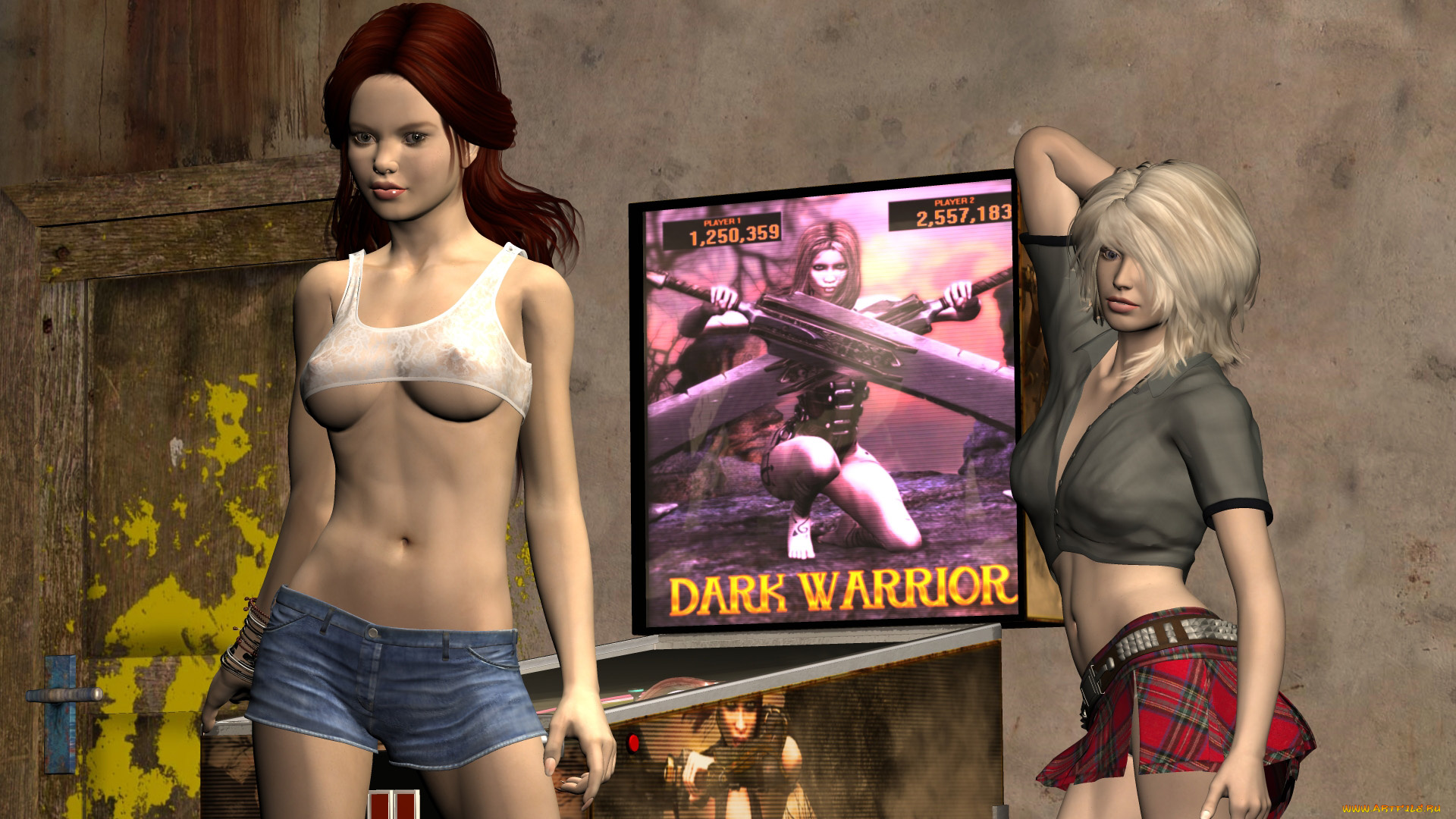 3д, графика, люди, , people, игровые, автоматы, взгляд, девушки