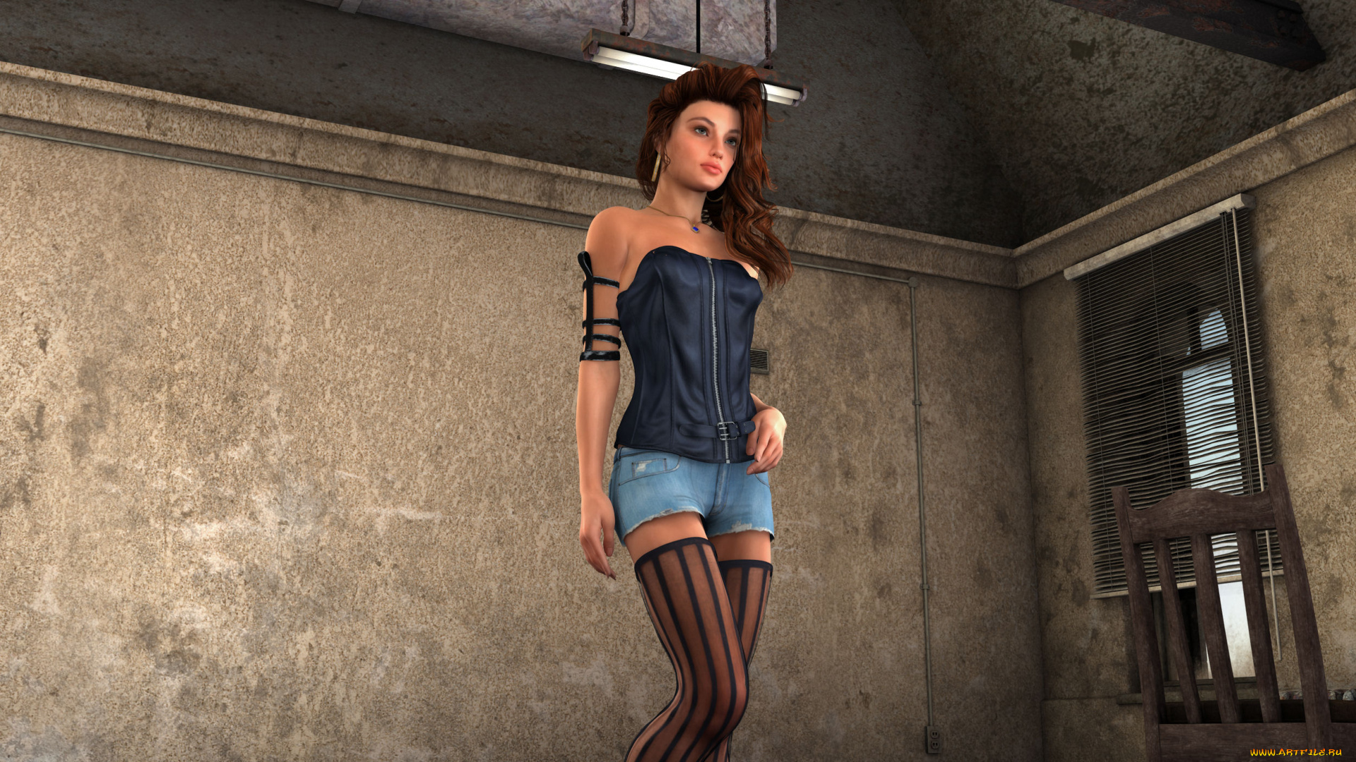 3д, графика, люди, , people, взгляд, девушка