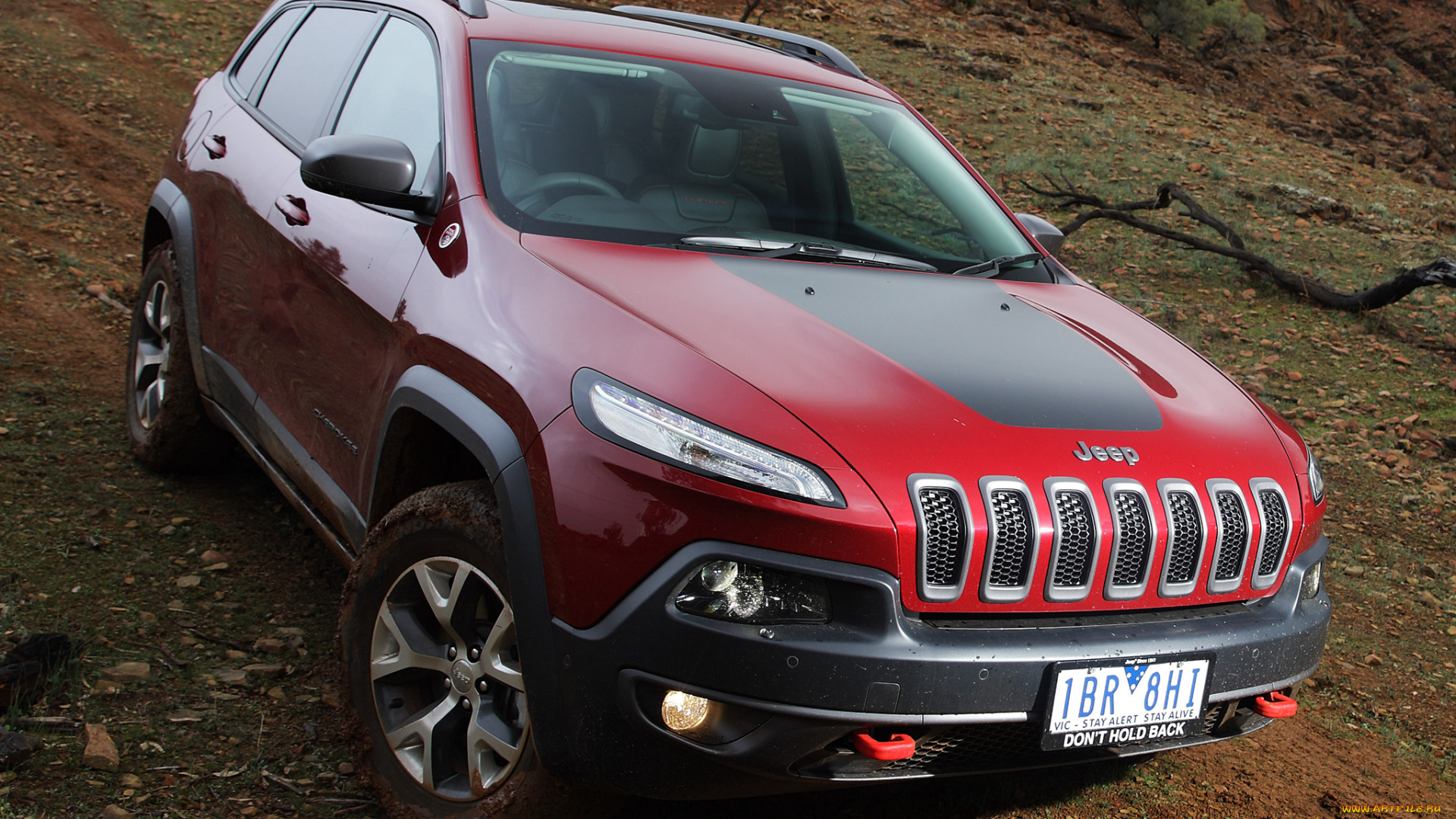 автомобили, jeep, красный, 2014г, cherokee, trailhawk, au-spec, kl