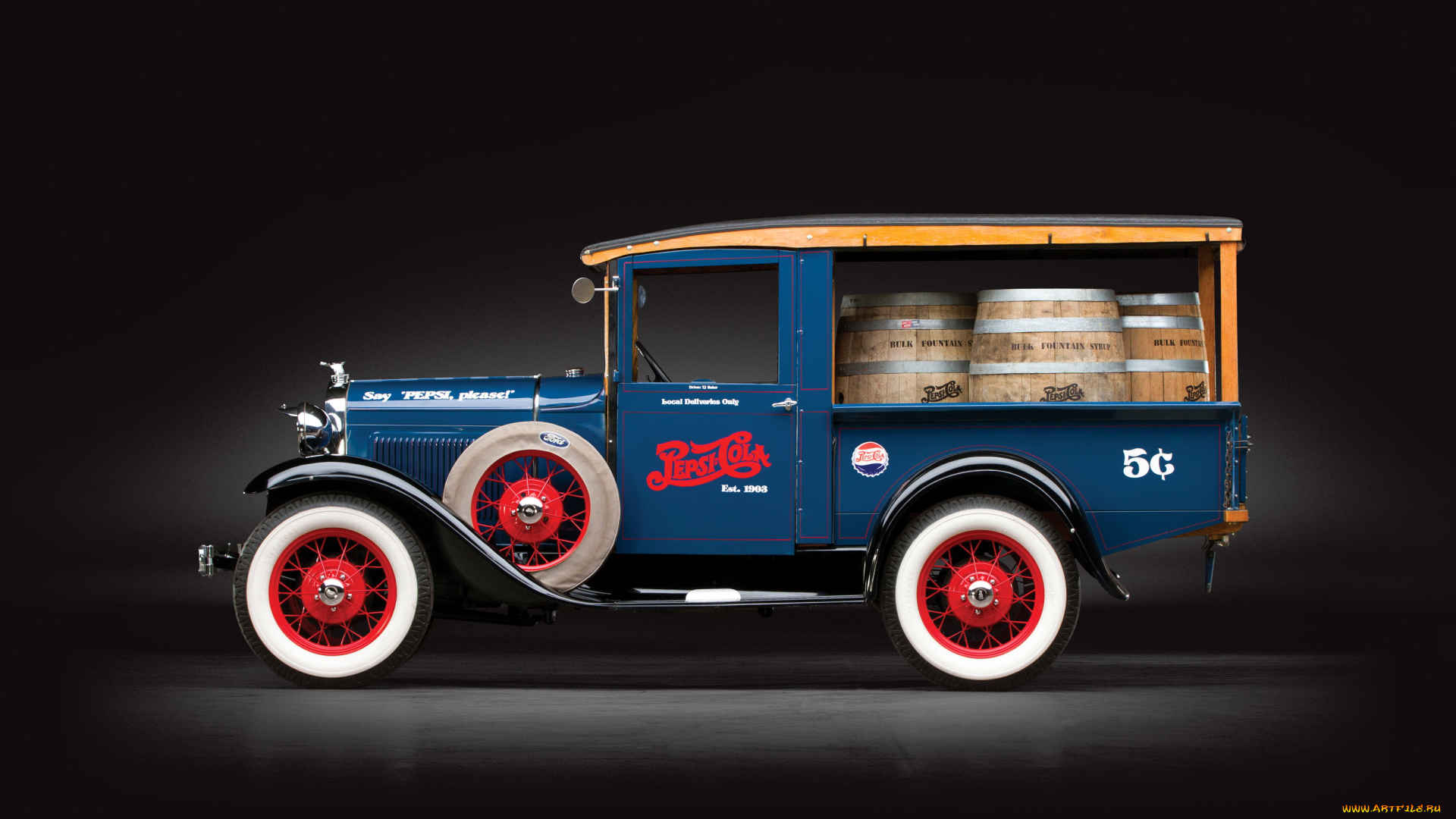 автомобили, классика, ford, 1930г, express, canopy, model, a