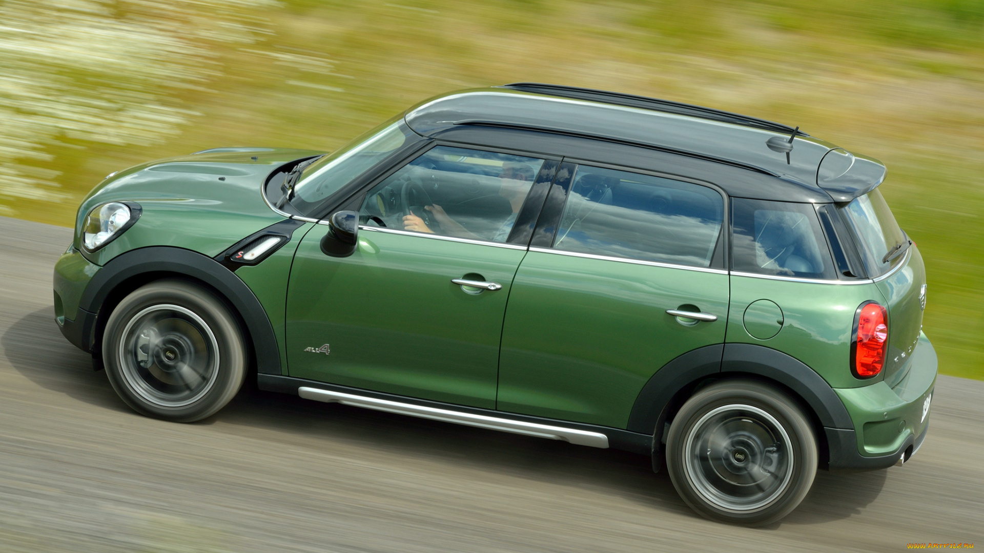 автомобили, mini, s, countryman, зеленый, r60, 2014г, cooper