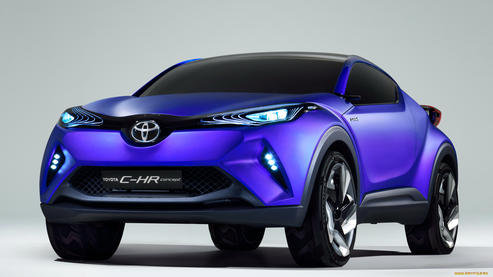 автомобили, toyota, синий, 2014г, concept, c-hr