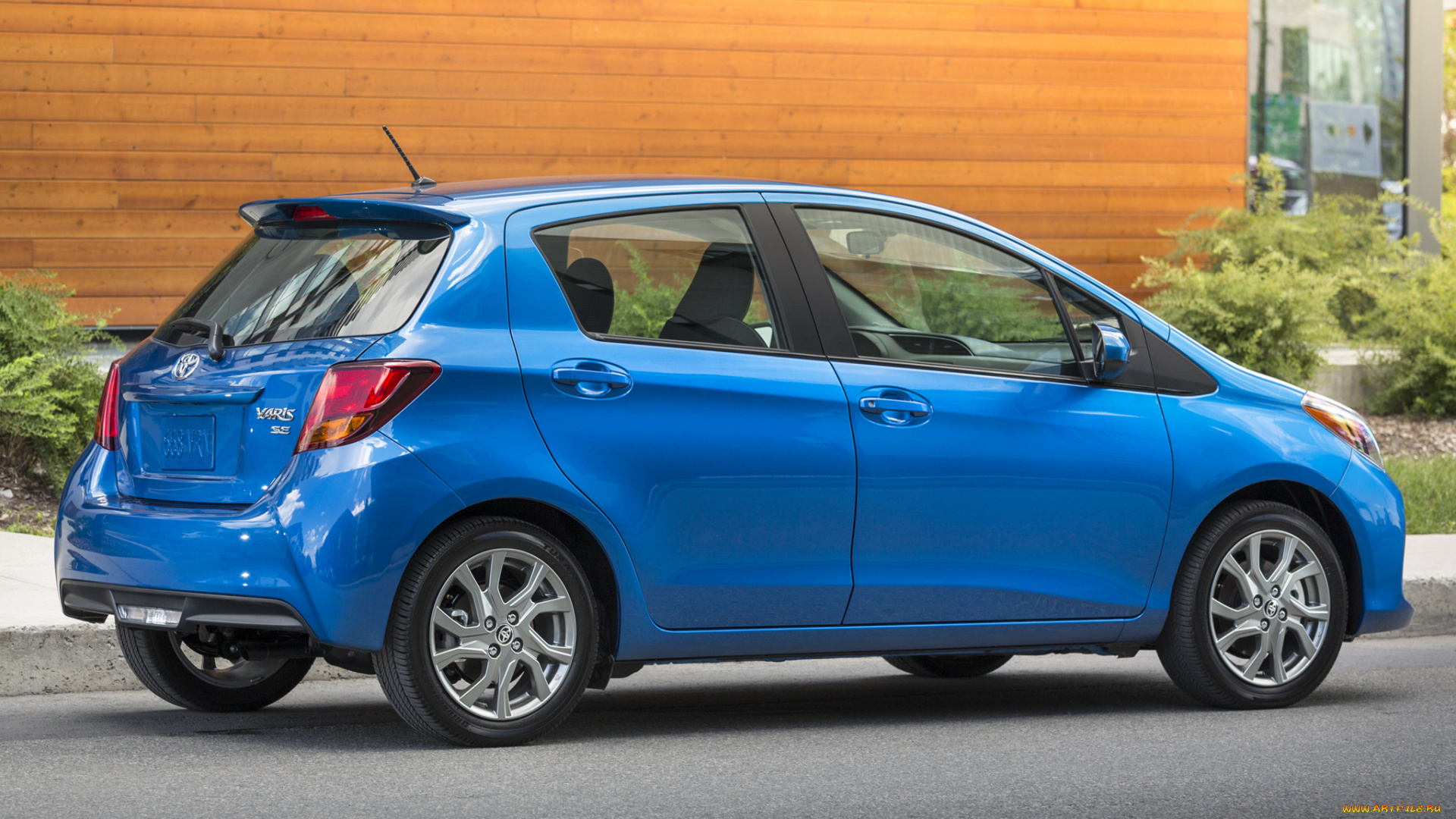 автомобили, toyota, us-spec, 5-door, se, yaris, 2015г, синий