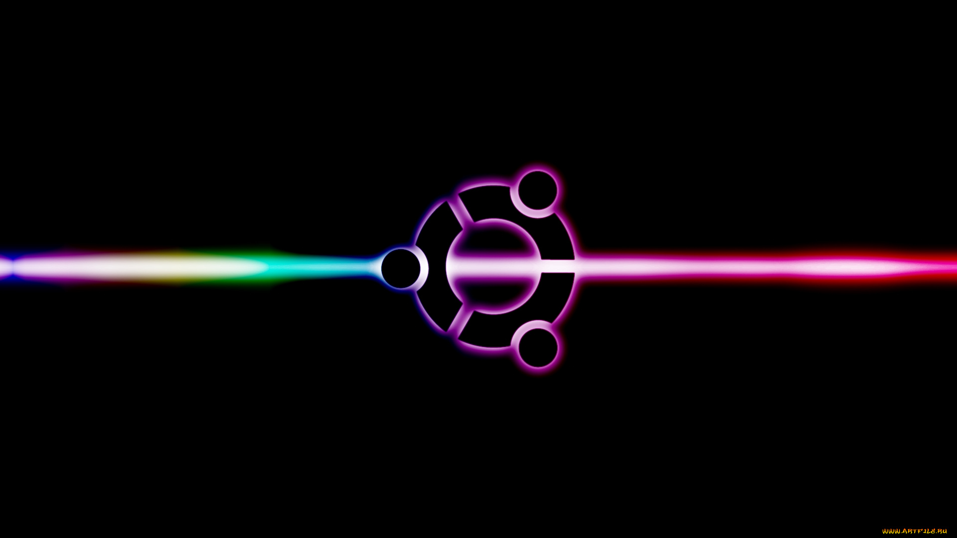 компьютеры, ubuntu, linux, фон, логотип