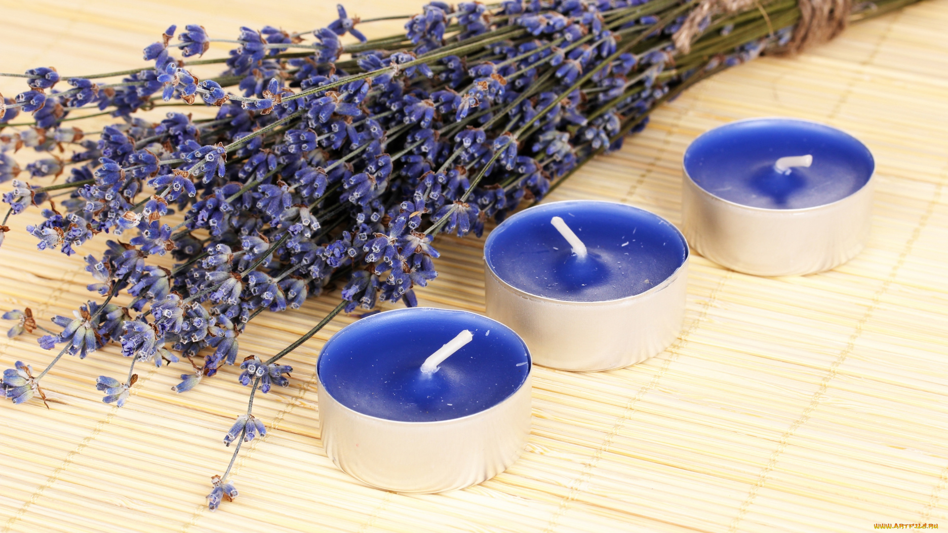 разное, свечи, пучок, лаванда
