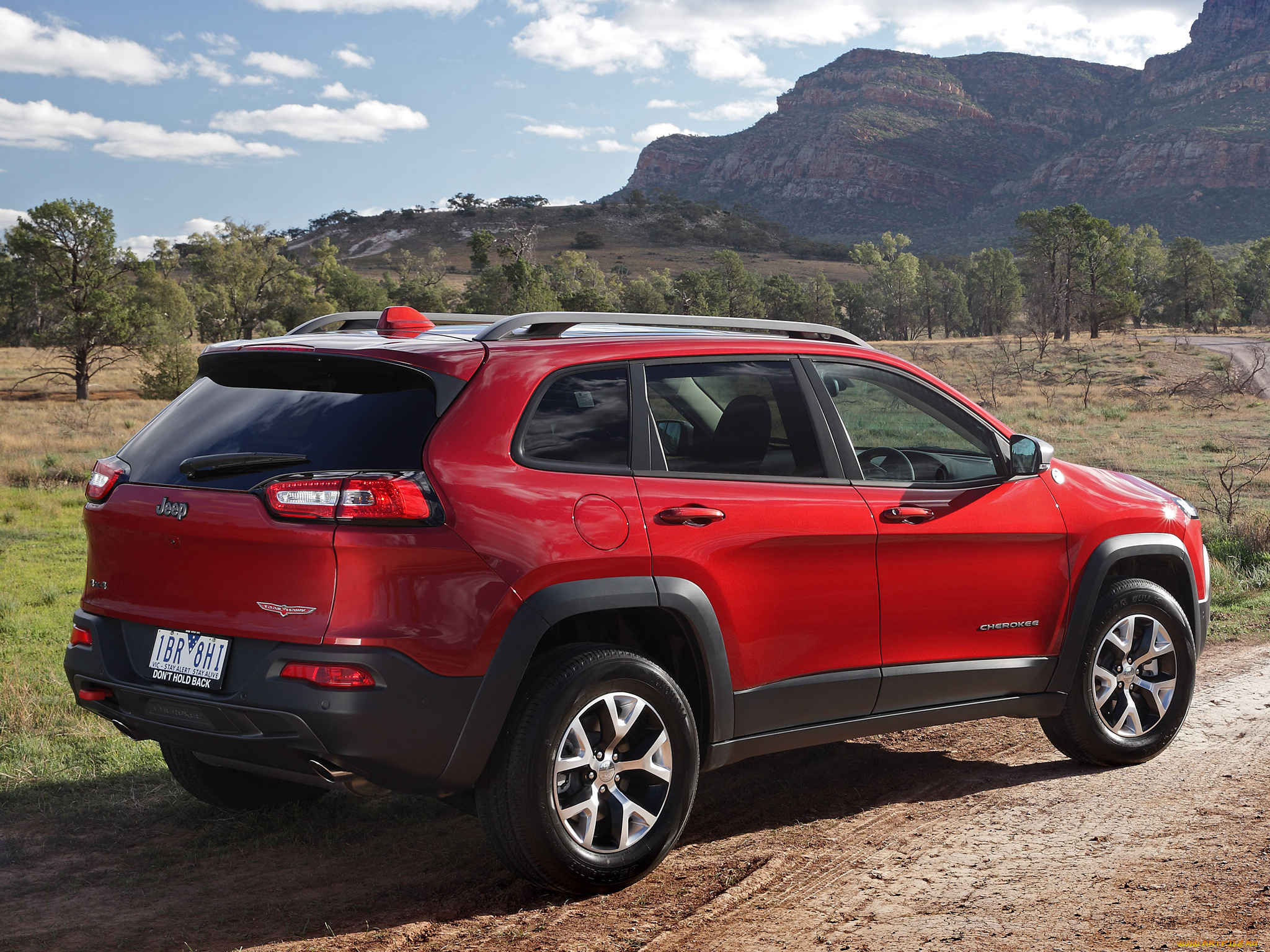 автомобили, jeep, красный, kl, au-spec, trailhawk, cherokee, 2014г