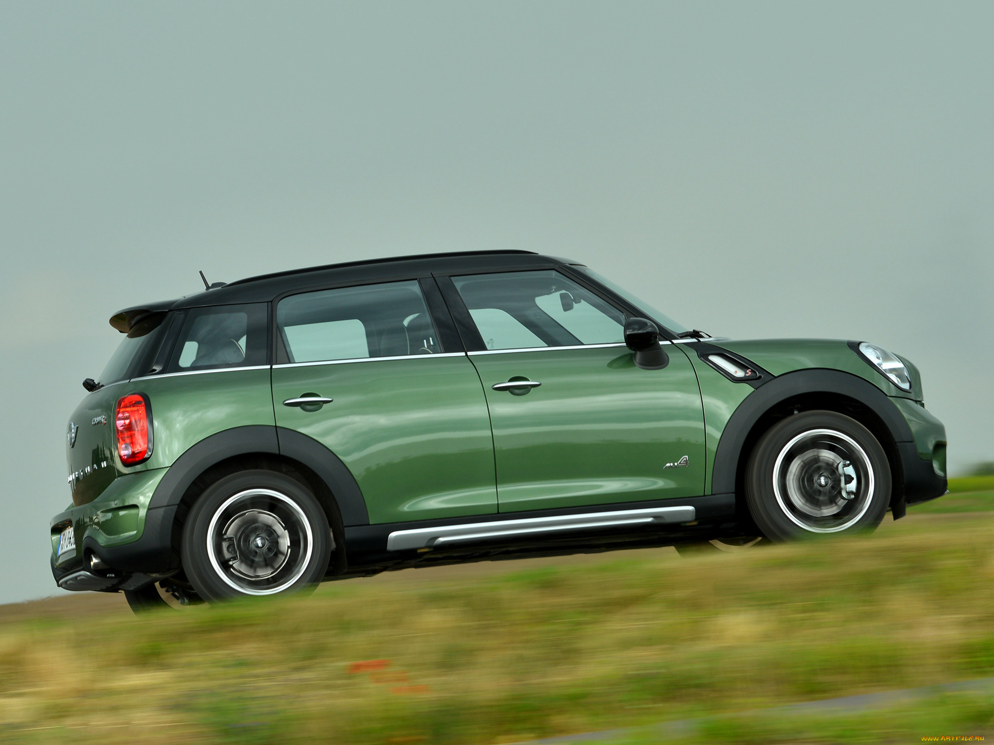 автомобили, mini, 2014г, зеленый, r60, s, countryman, cooper