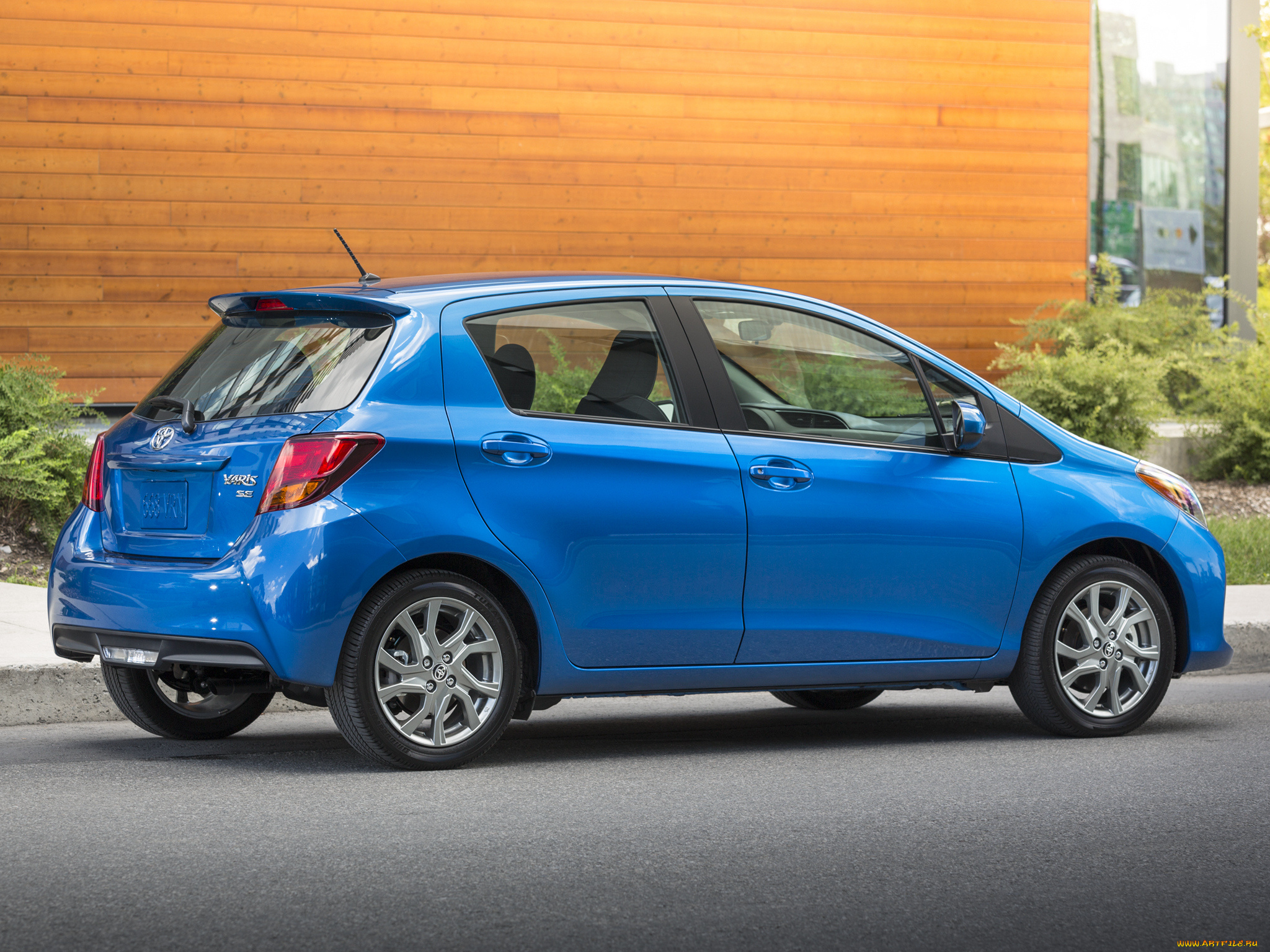 автомобили, toyota, us-spec, 5-door, se, yaris, 2015г, синий