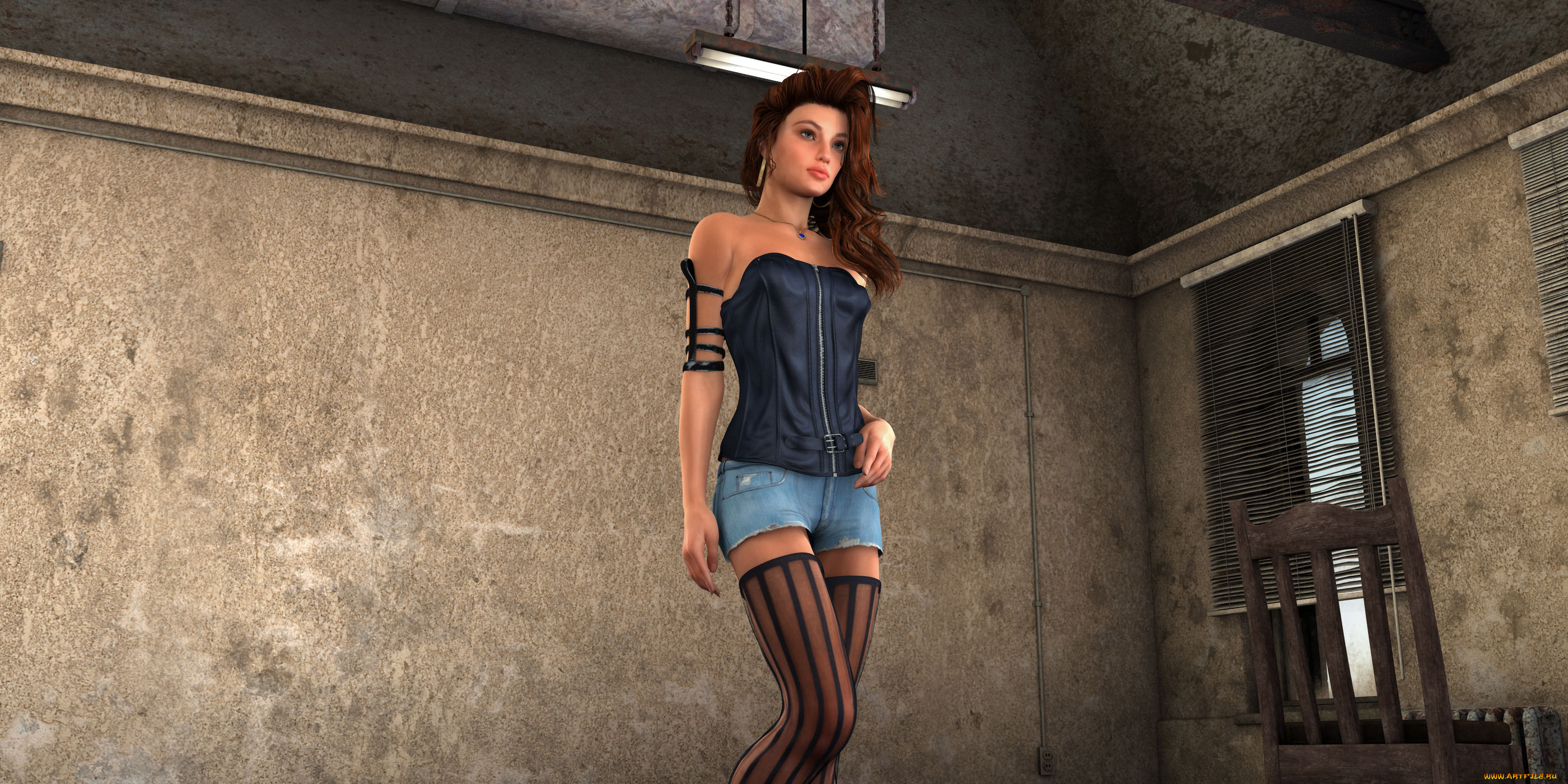 3д, графика, люди, , people, взгляд, девушка